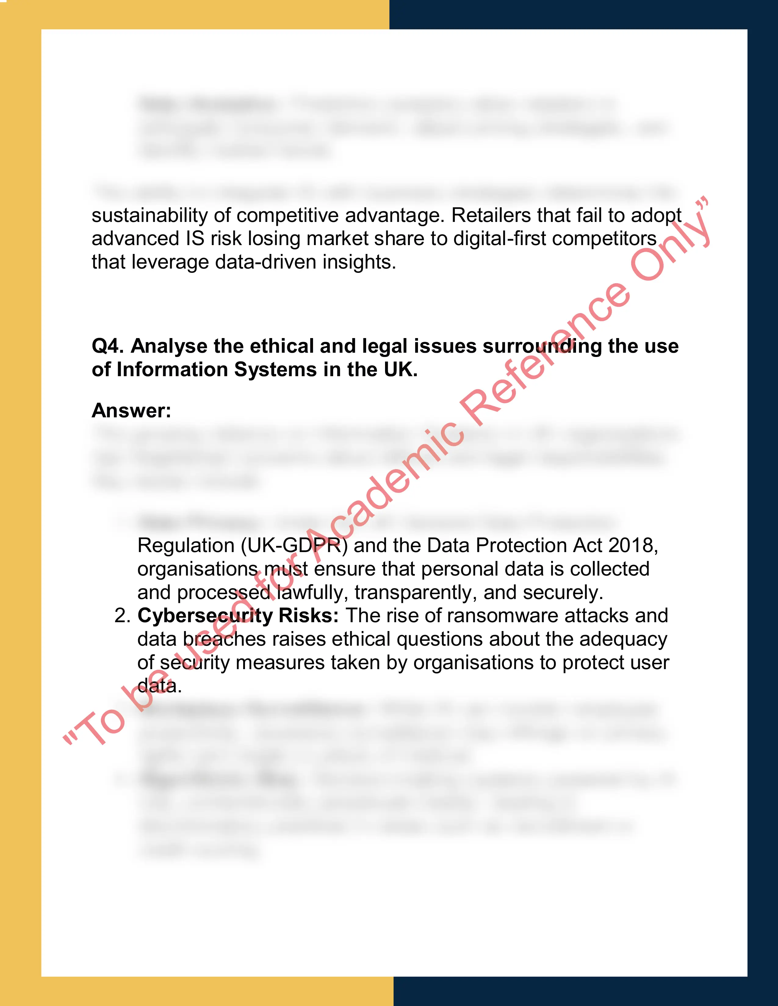 ITC101 – Information Systems  Report 3