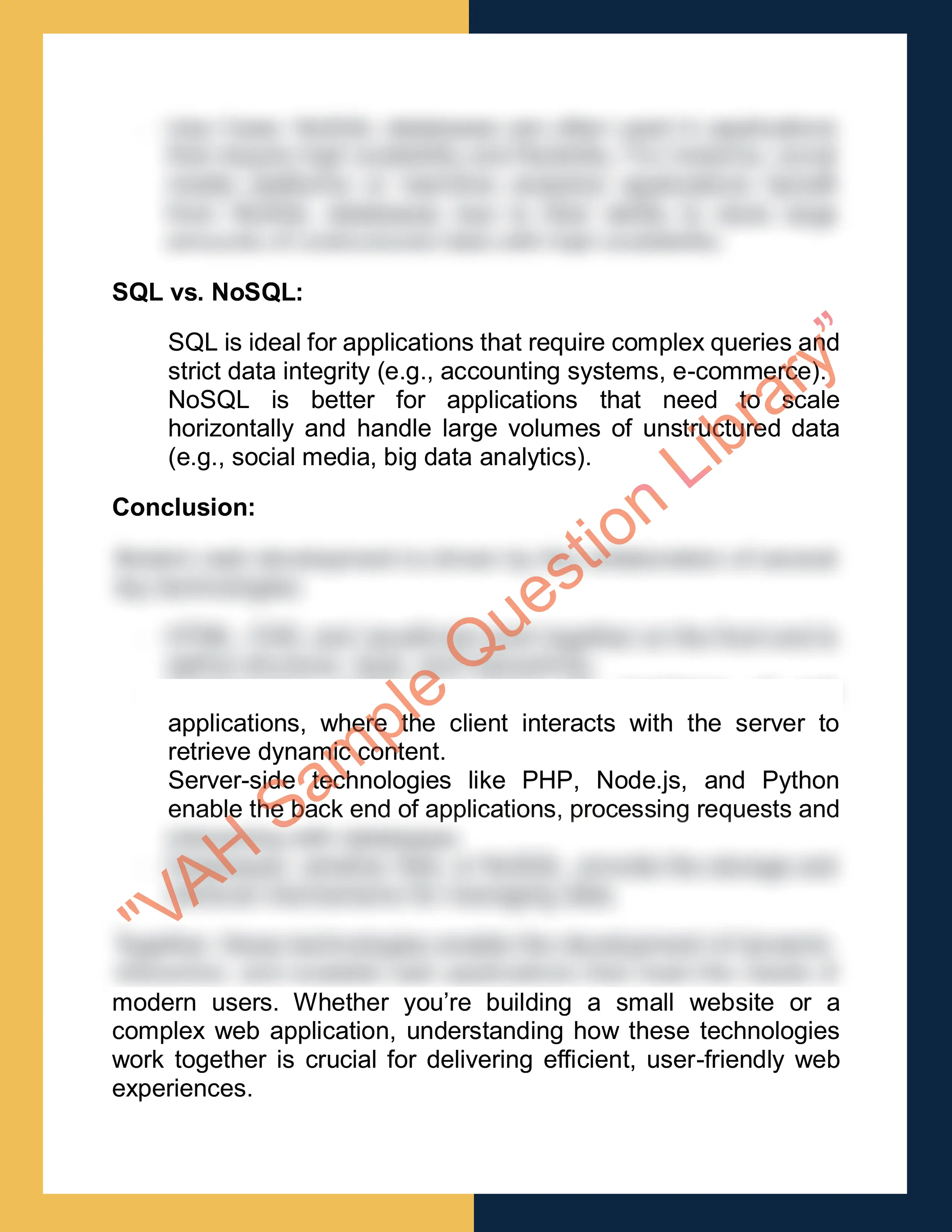 Assignment sample solution of ITC102 - Web Development and Design 6
