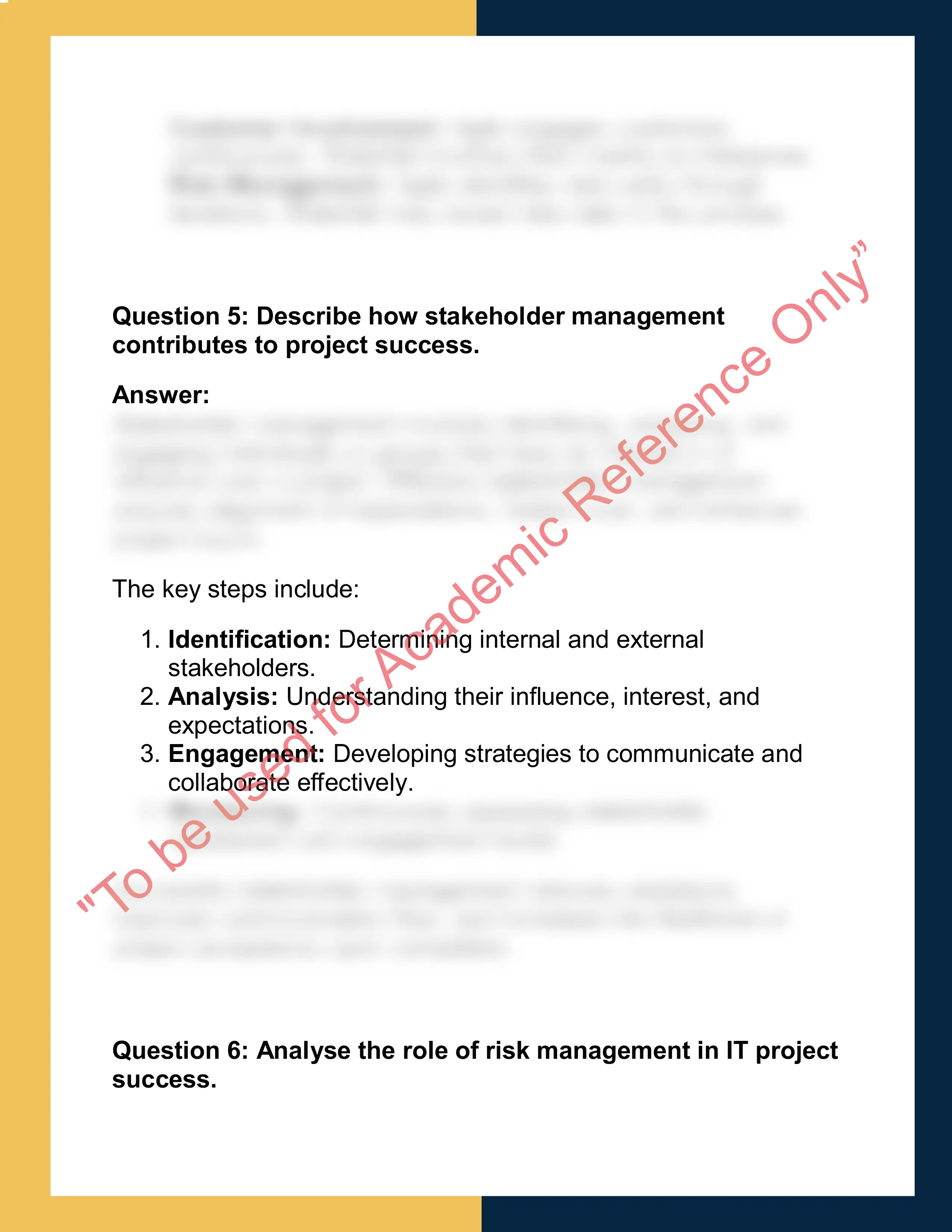 ITC201 – Project Management  Report 3
