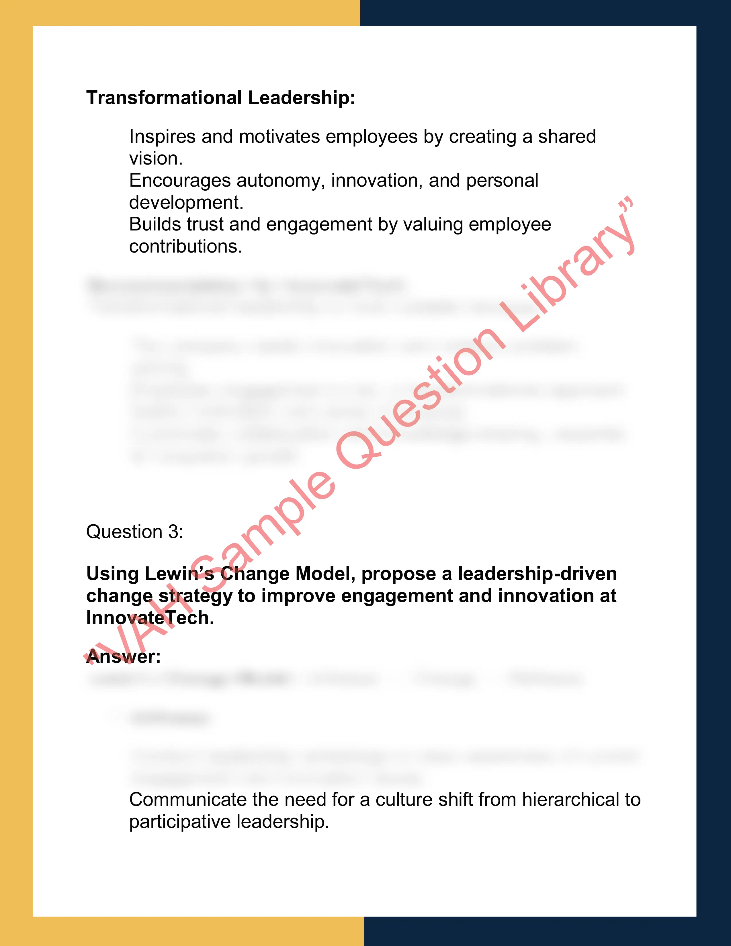 LEAD502 – Leadership in  Organizations 2