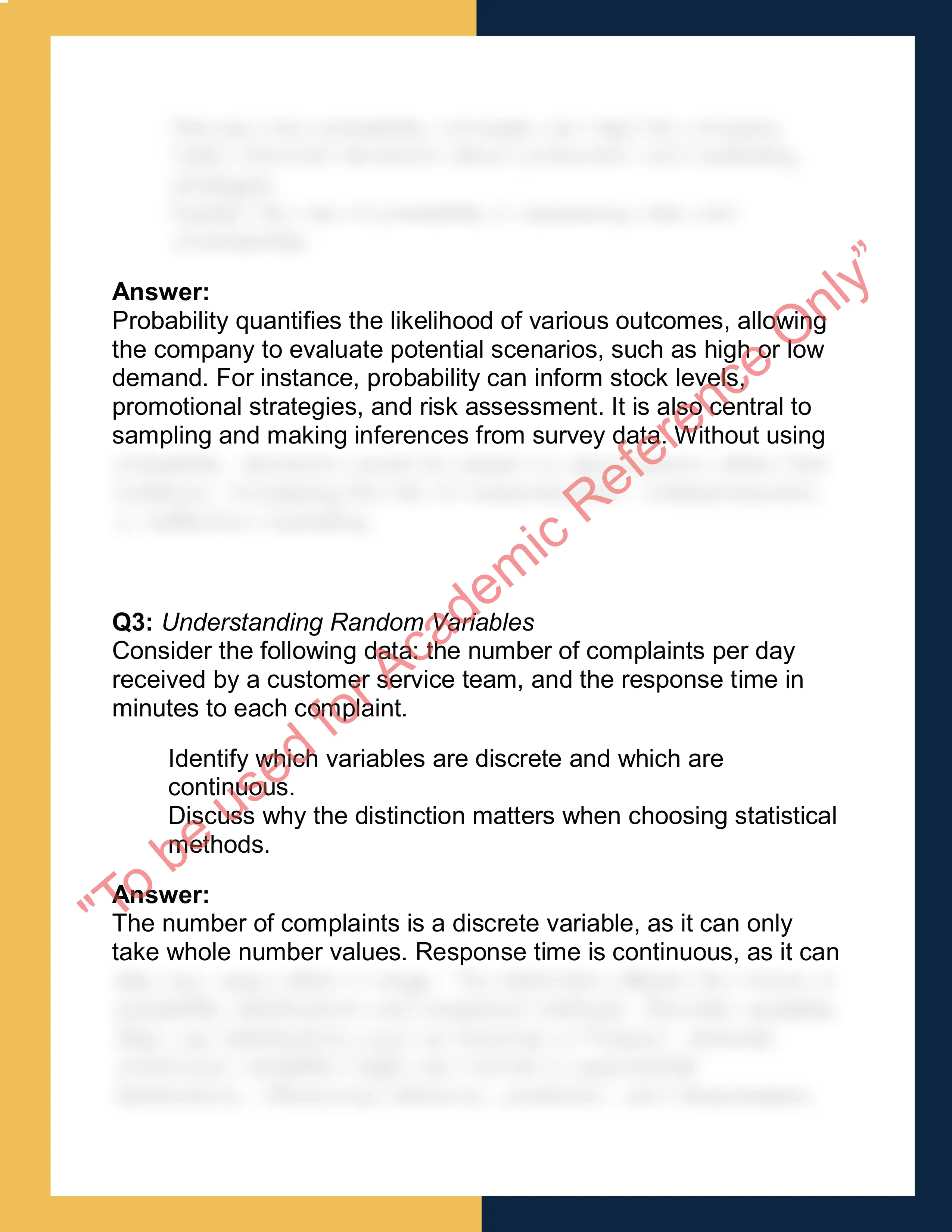 MATHM001  – Statistical Methods 1