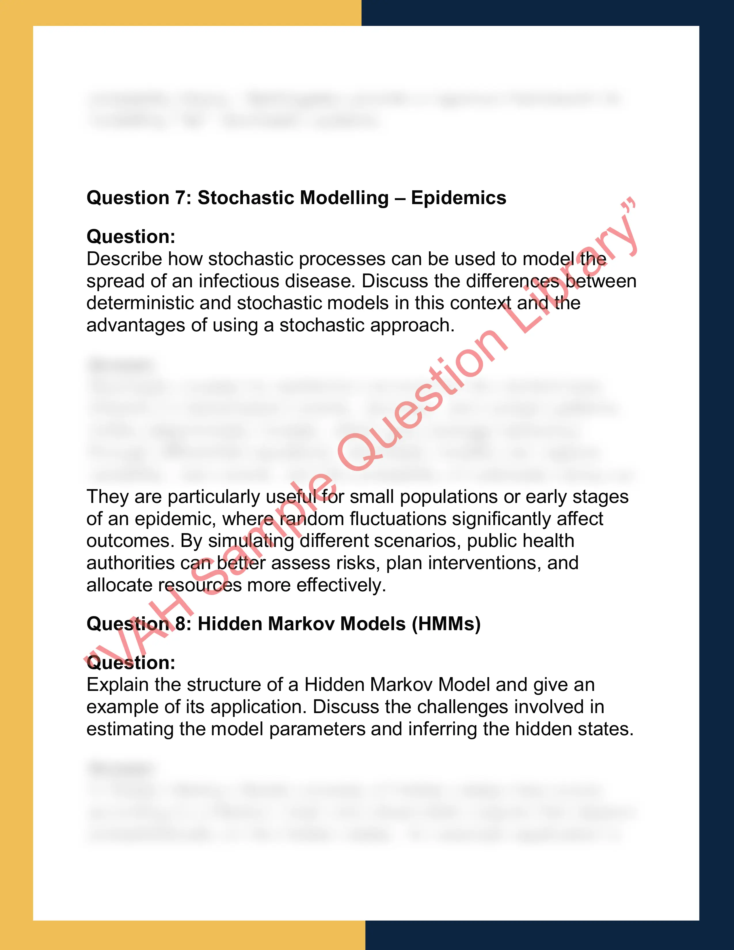 MATHM014 – Applied Stochastic Processes 4