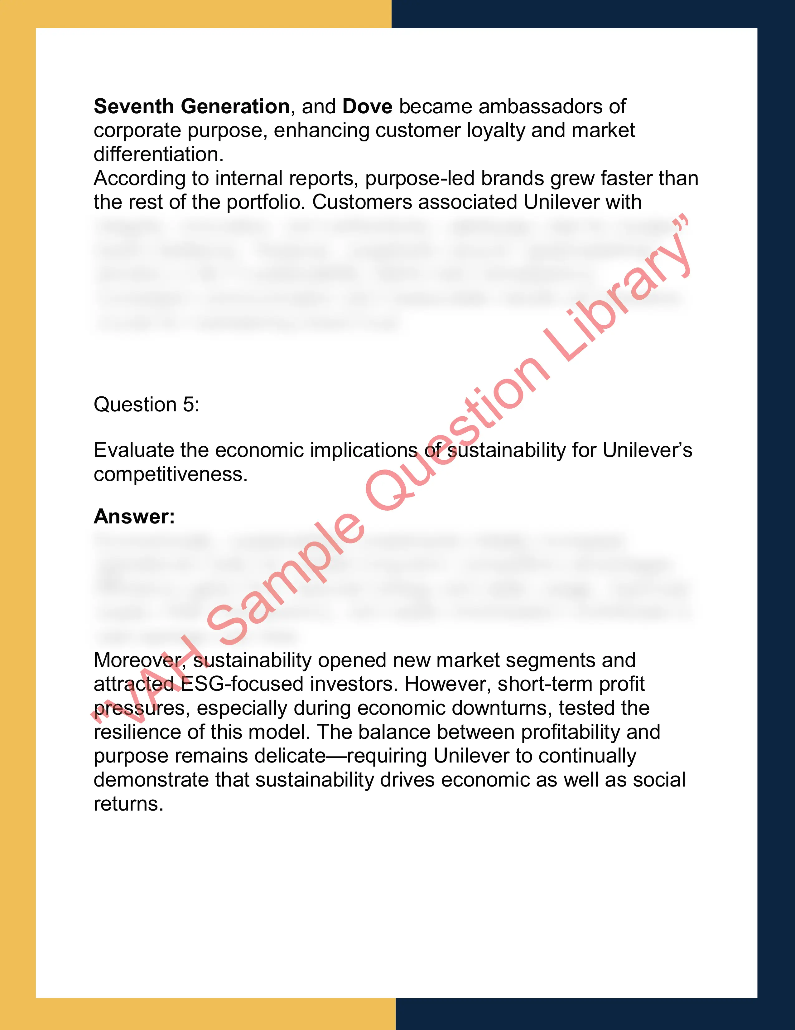 MBA7003– Global Business Strategy and Sustainability 4