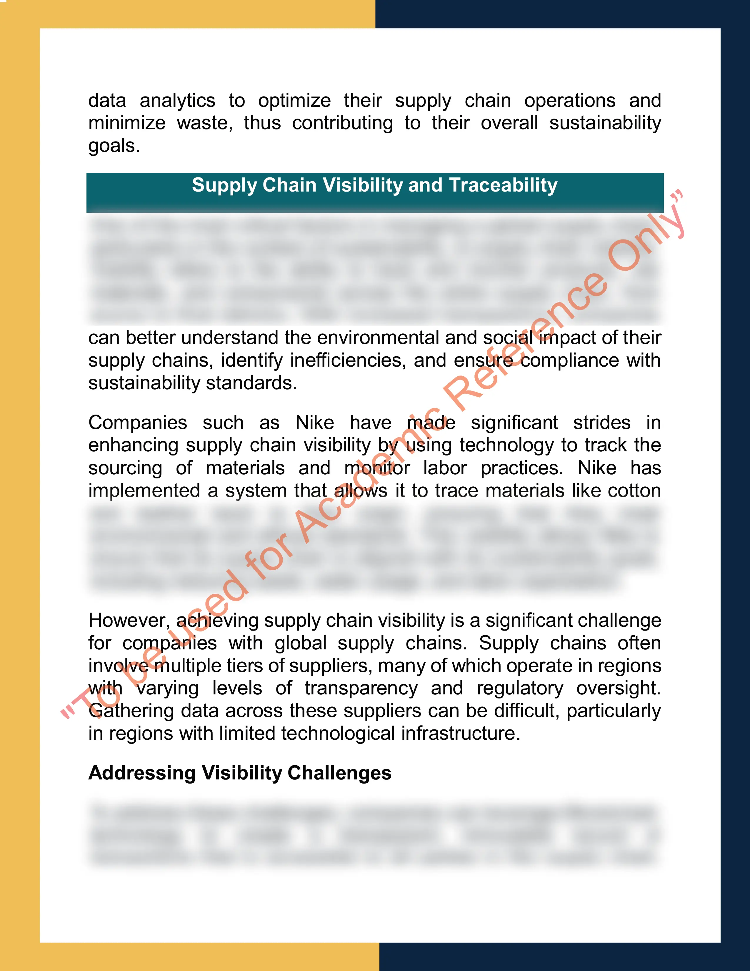 Assignment sample solution of MGMT5021 – Global Supply Chain Management 3