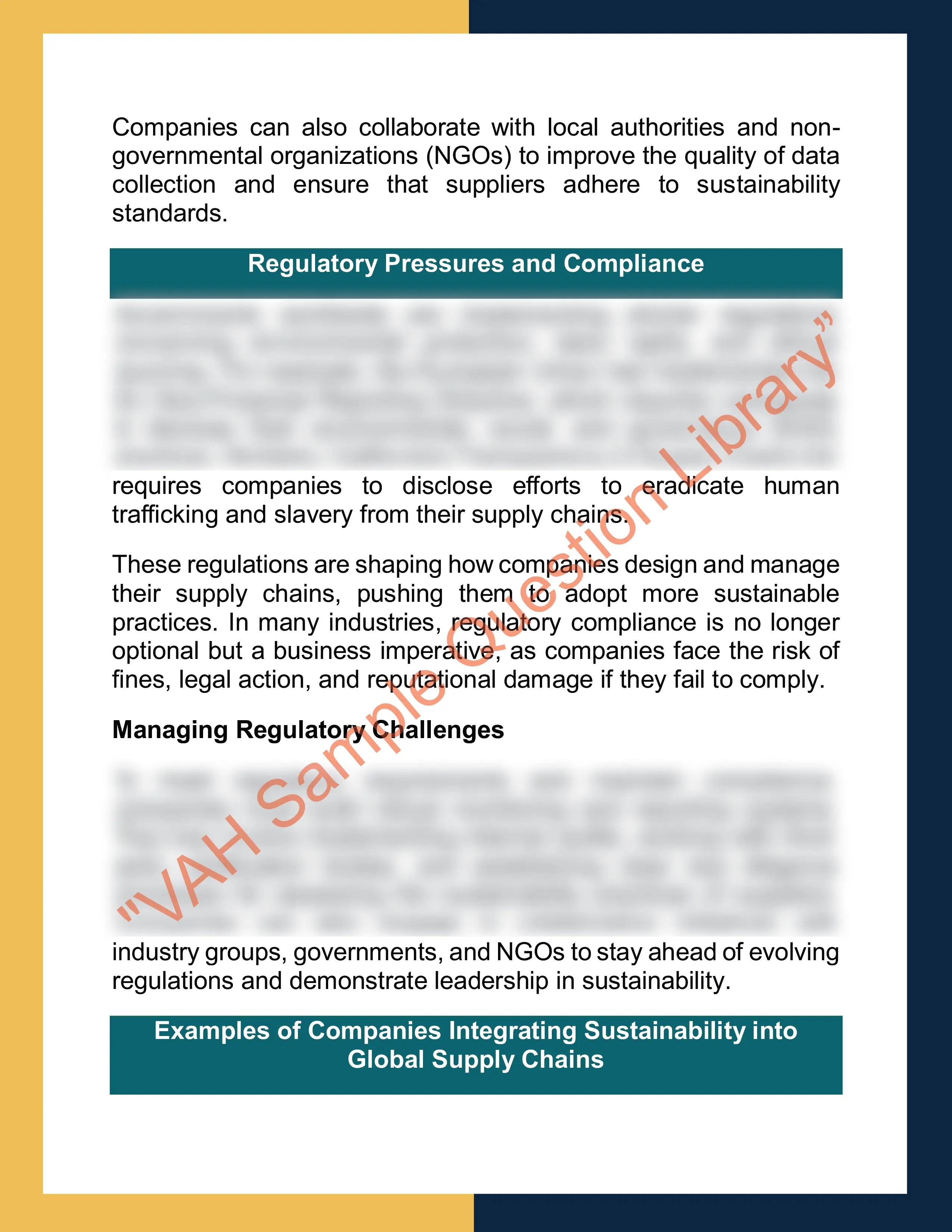 Assignment sample solution of MGMT5021 – Global Supply Chain Management 4