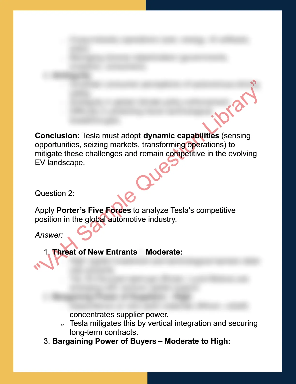 MGMT6001- Strategic  Management 2
