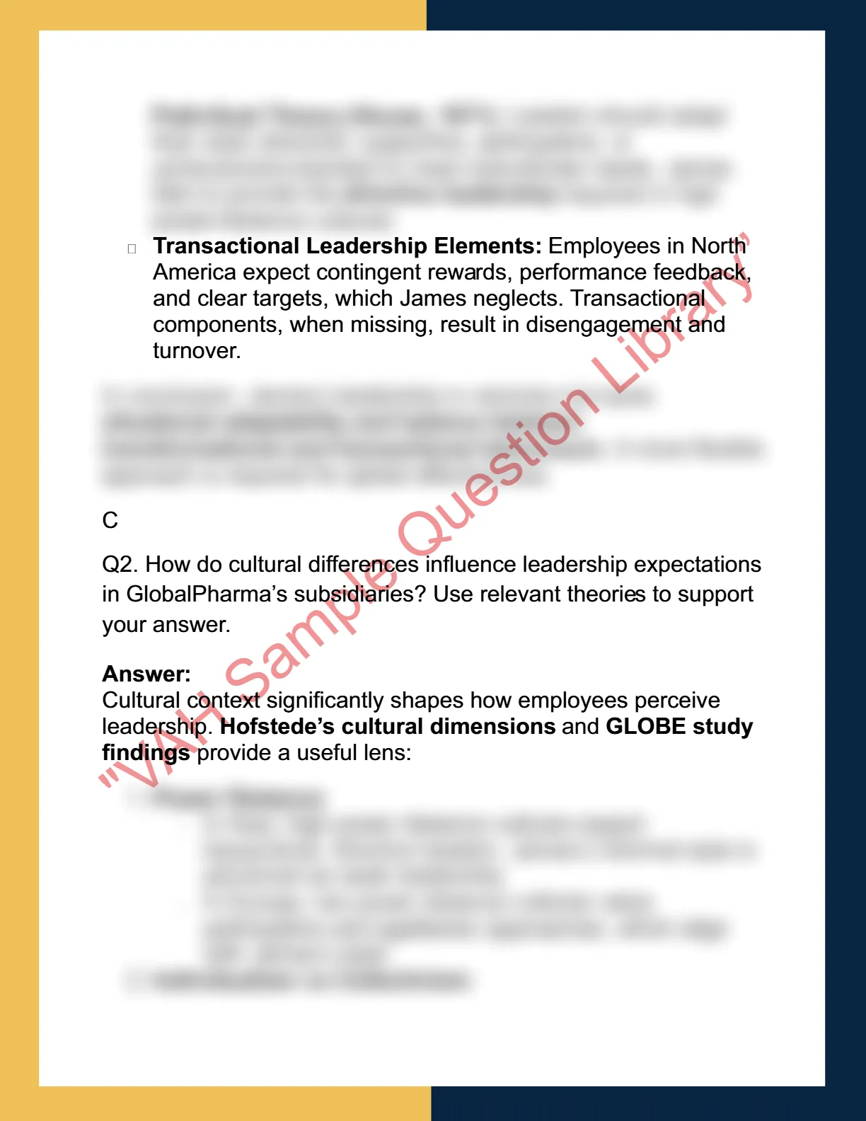 MGMT6003 – Leadership in  Organisations 2