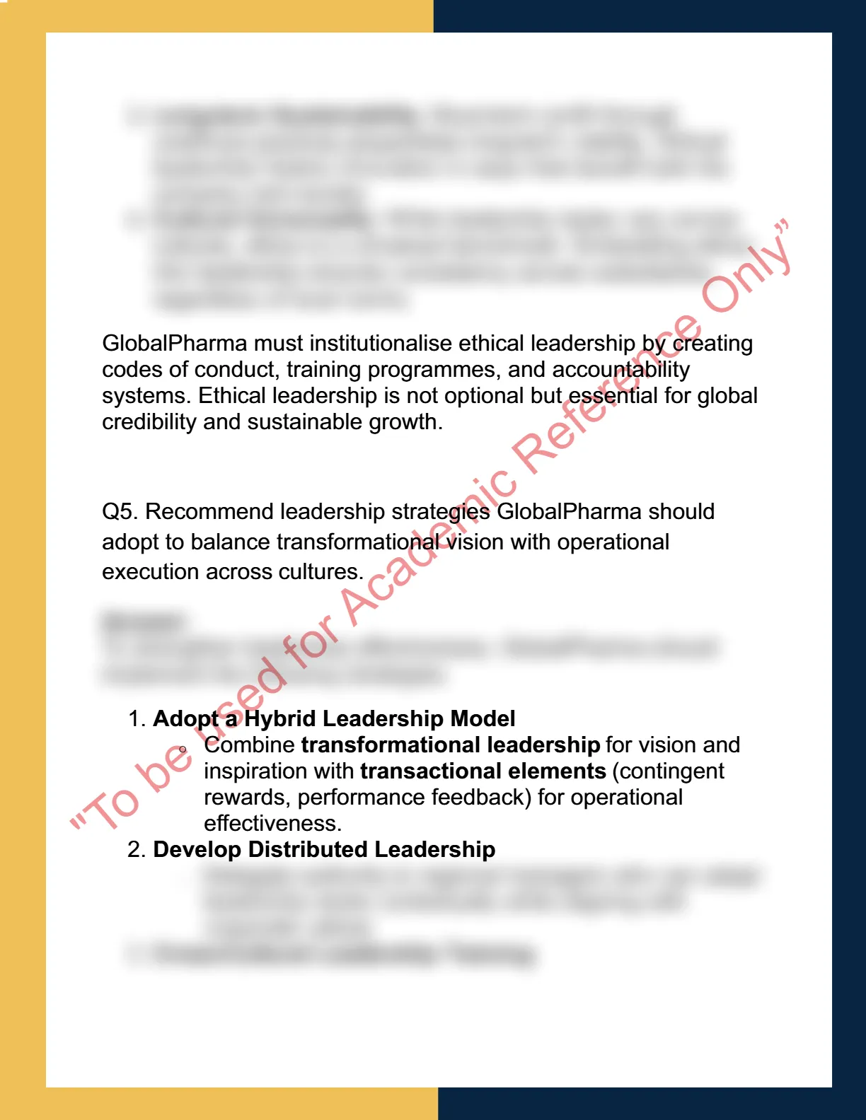MGMT6003 – Leadership in  Organisations 6