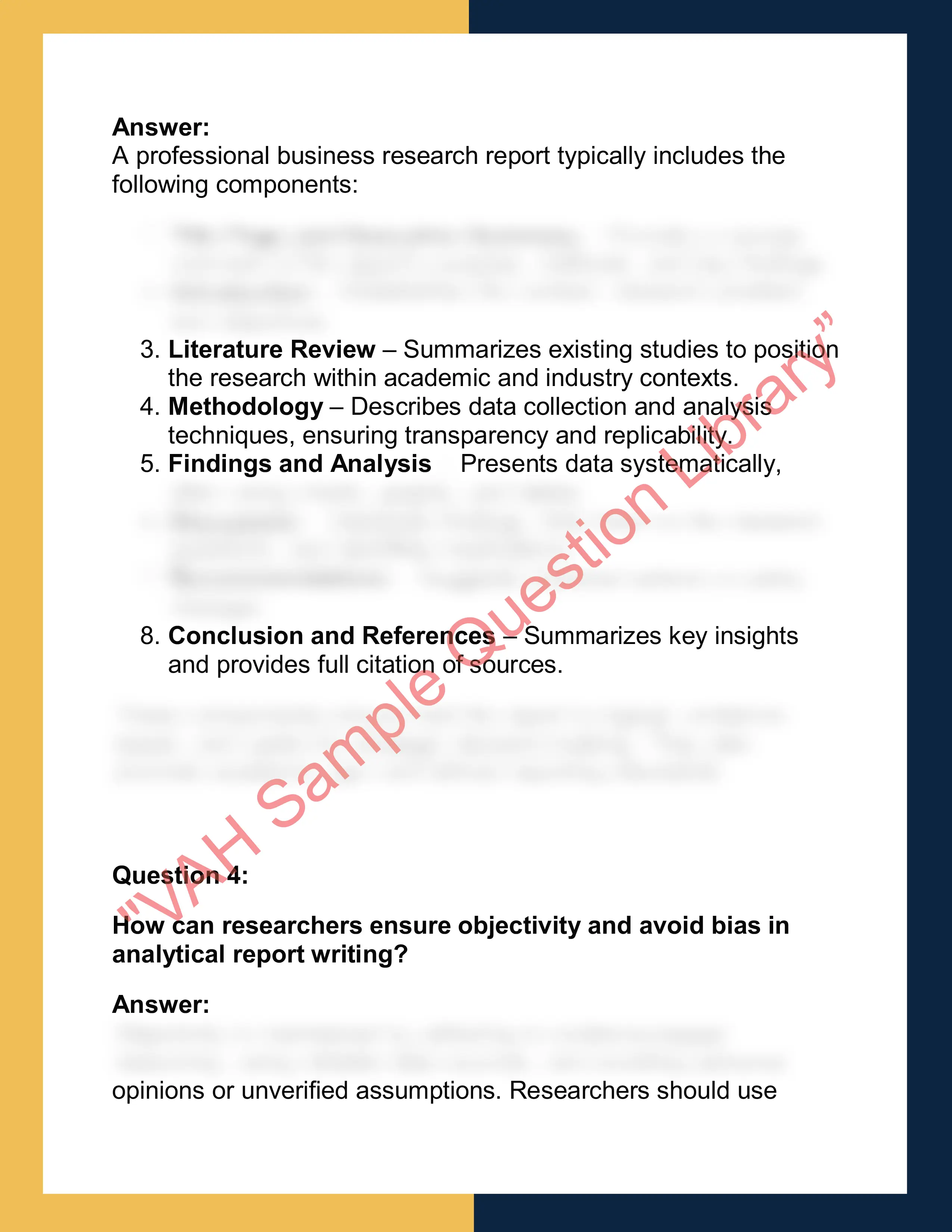 MGMT620 – Research Project and  Analytical Report Writing 2
