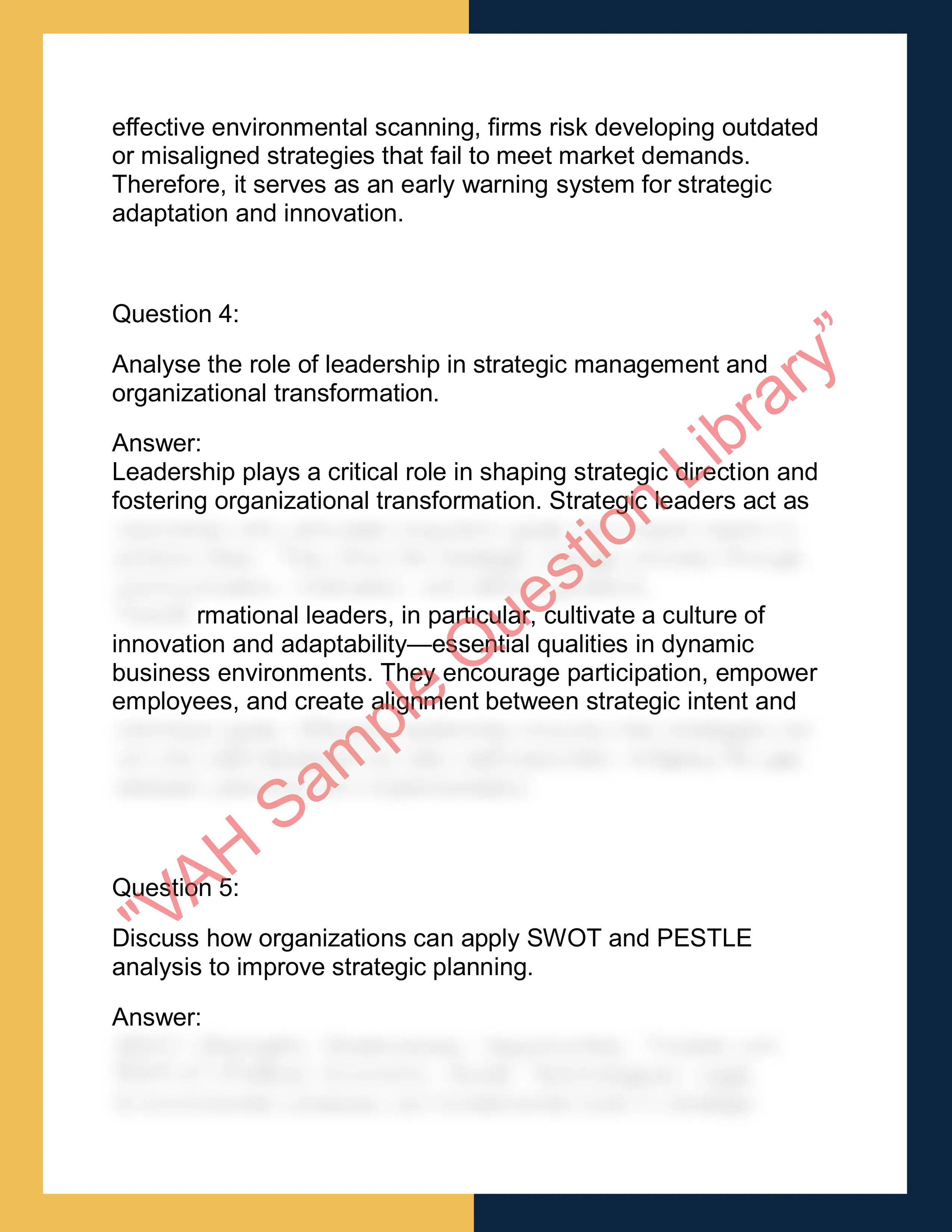 MGMT7104 – Strategic Management  and Analytical Reporting 2
