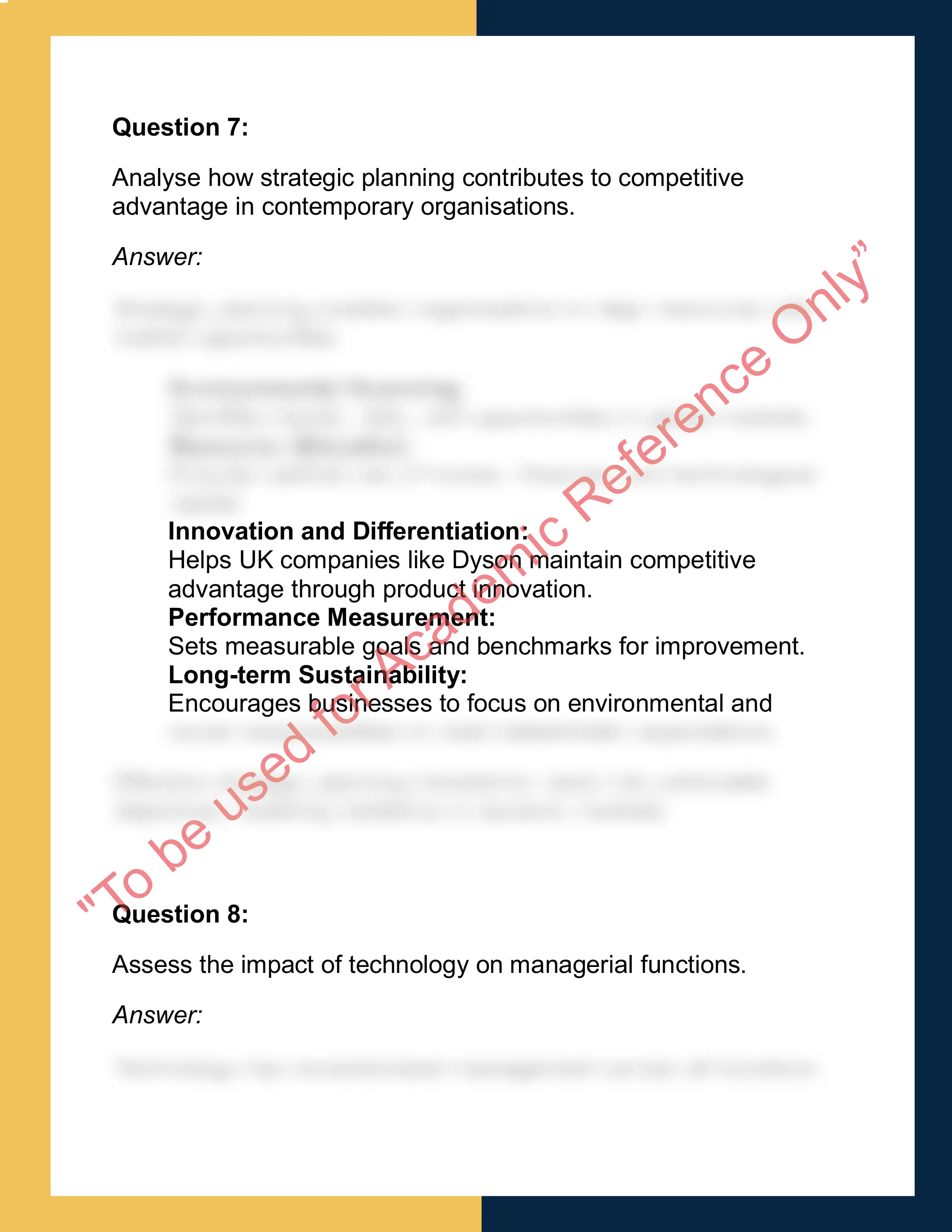 MGT101 – Principles of Management  Report 7