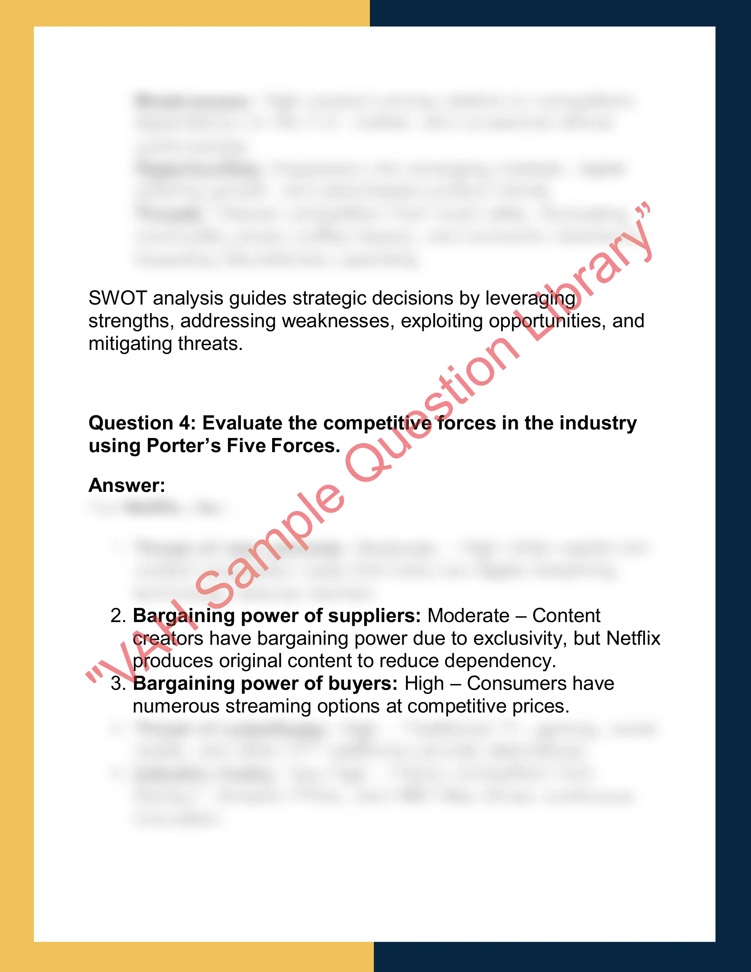 MGT301 – Strategic Management  Report 2