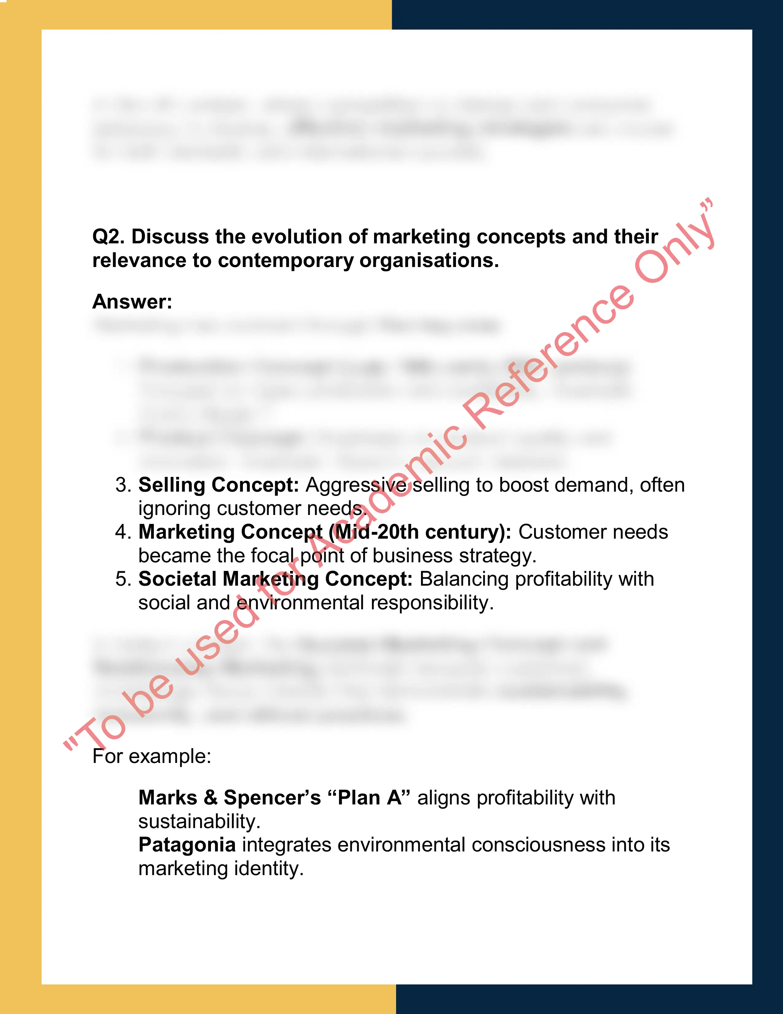 MKT101 – Principles of Marketing 1