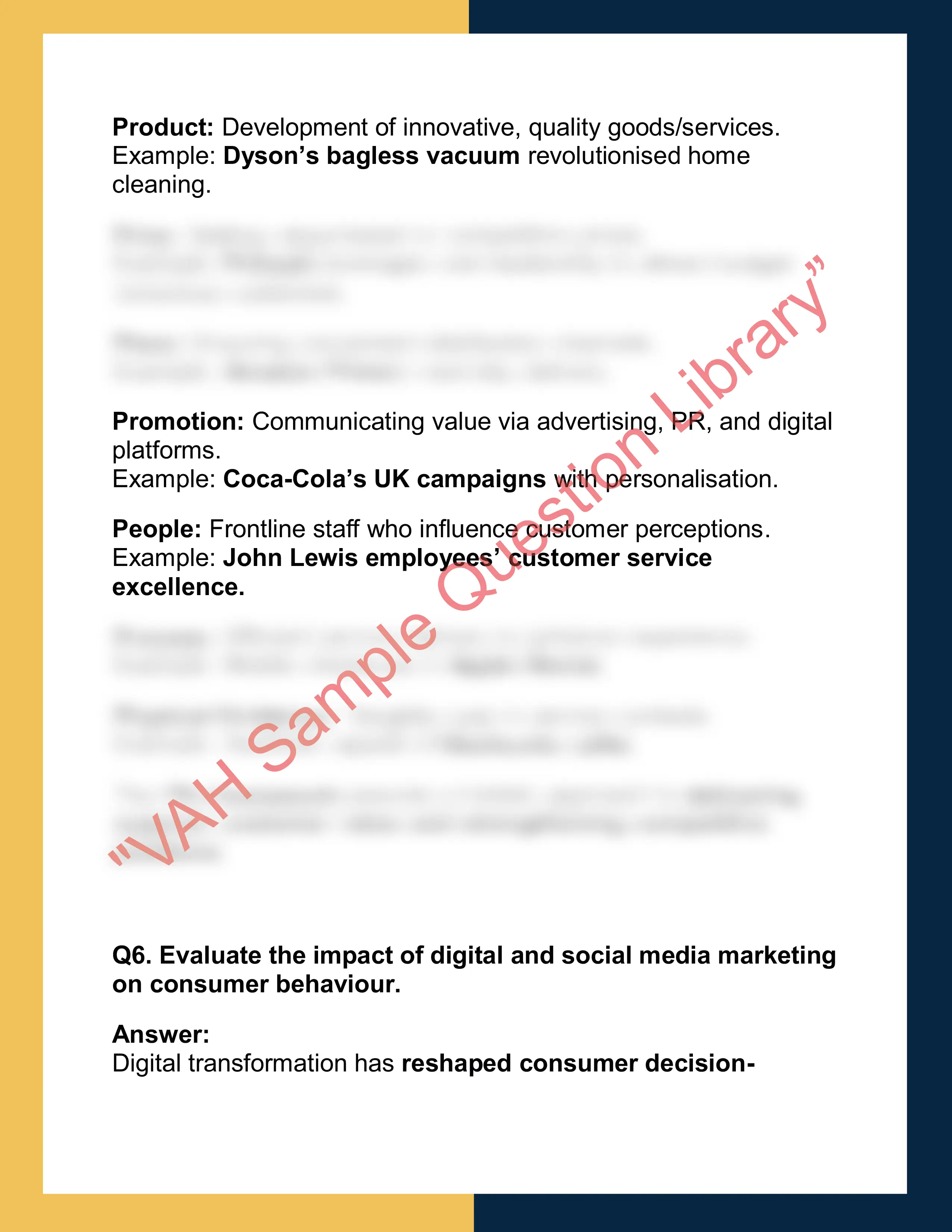 MKT101 – Principles of Marketing 4