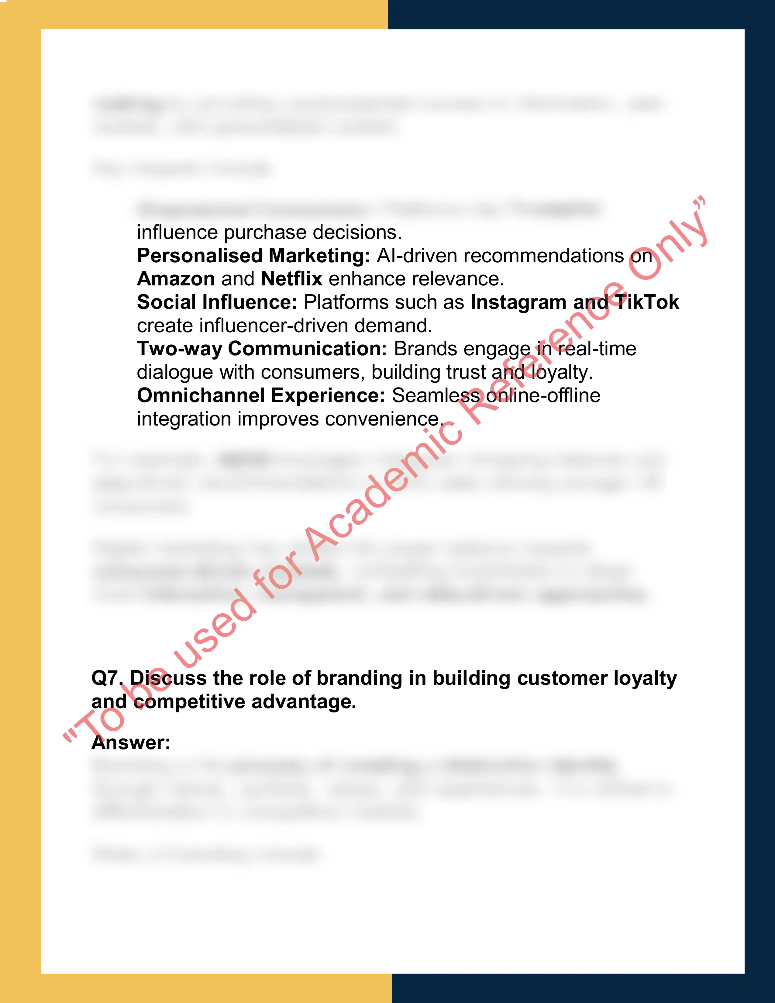 MKT101 – Principles of Marketing 5