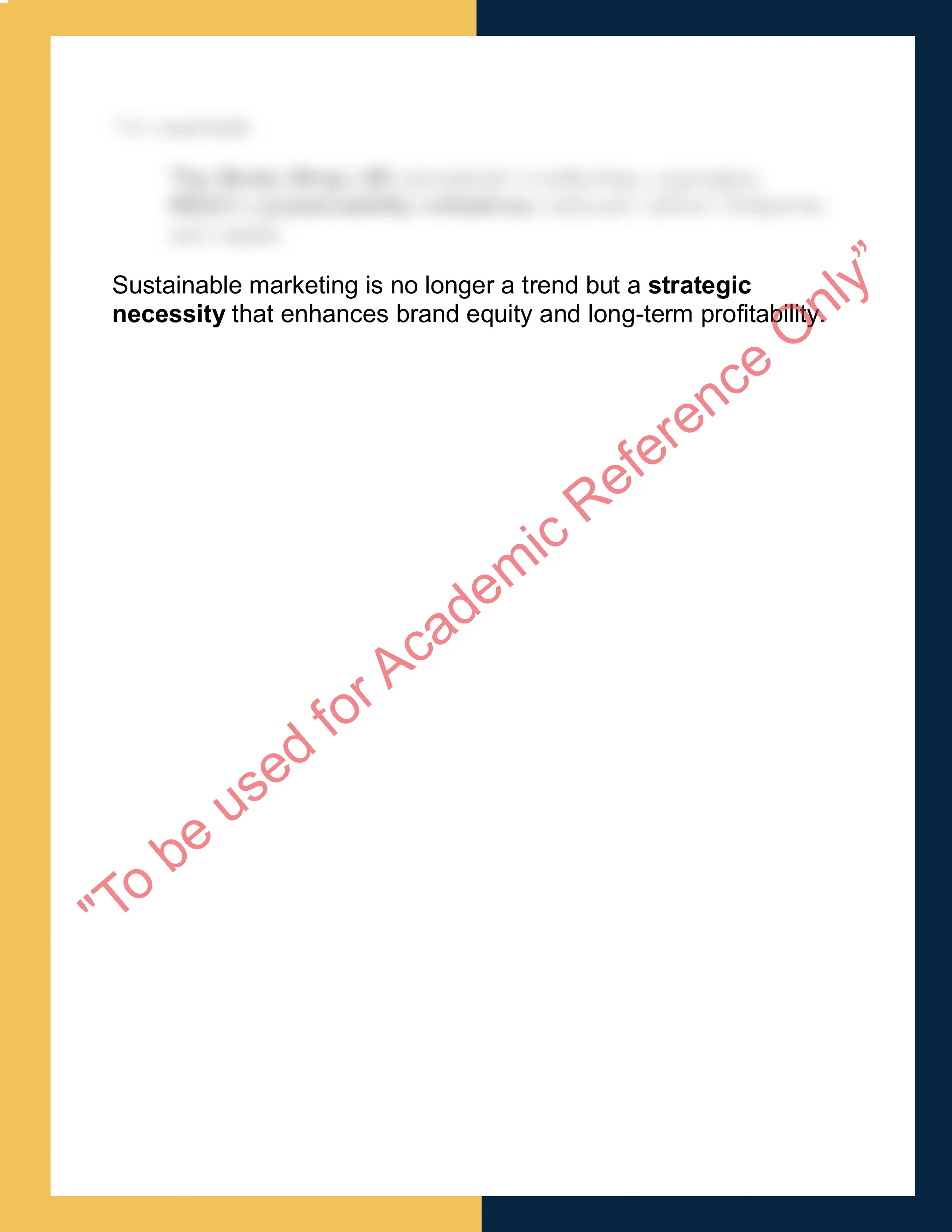 MKT101 – Principles of Marketing 7