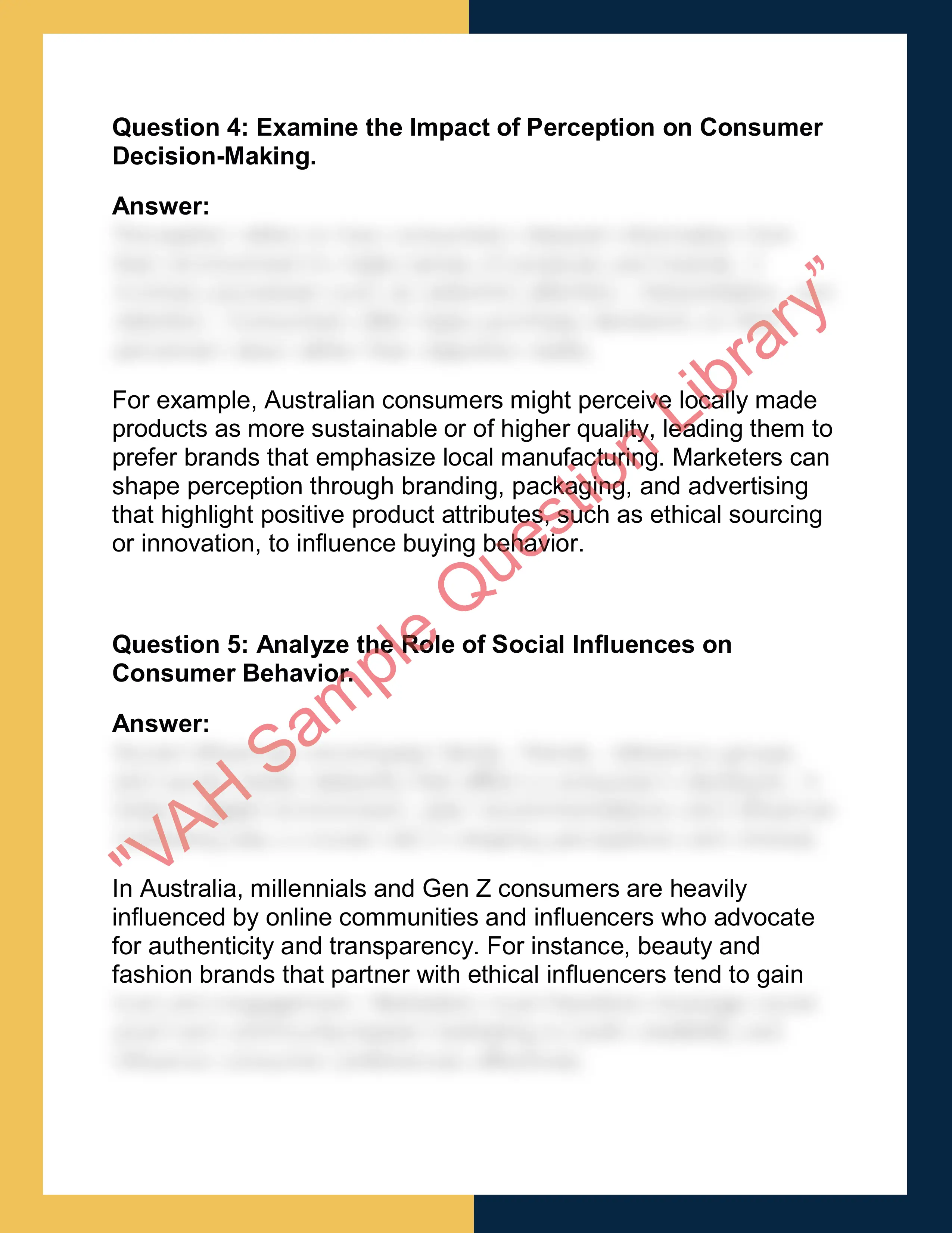 MKT201 – Consumer Behavior Report 2