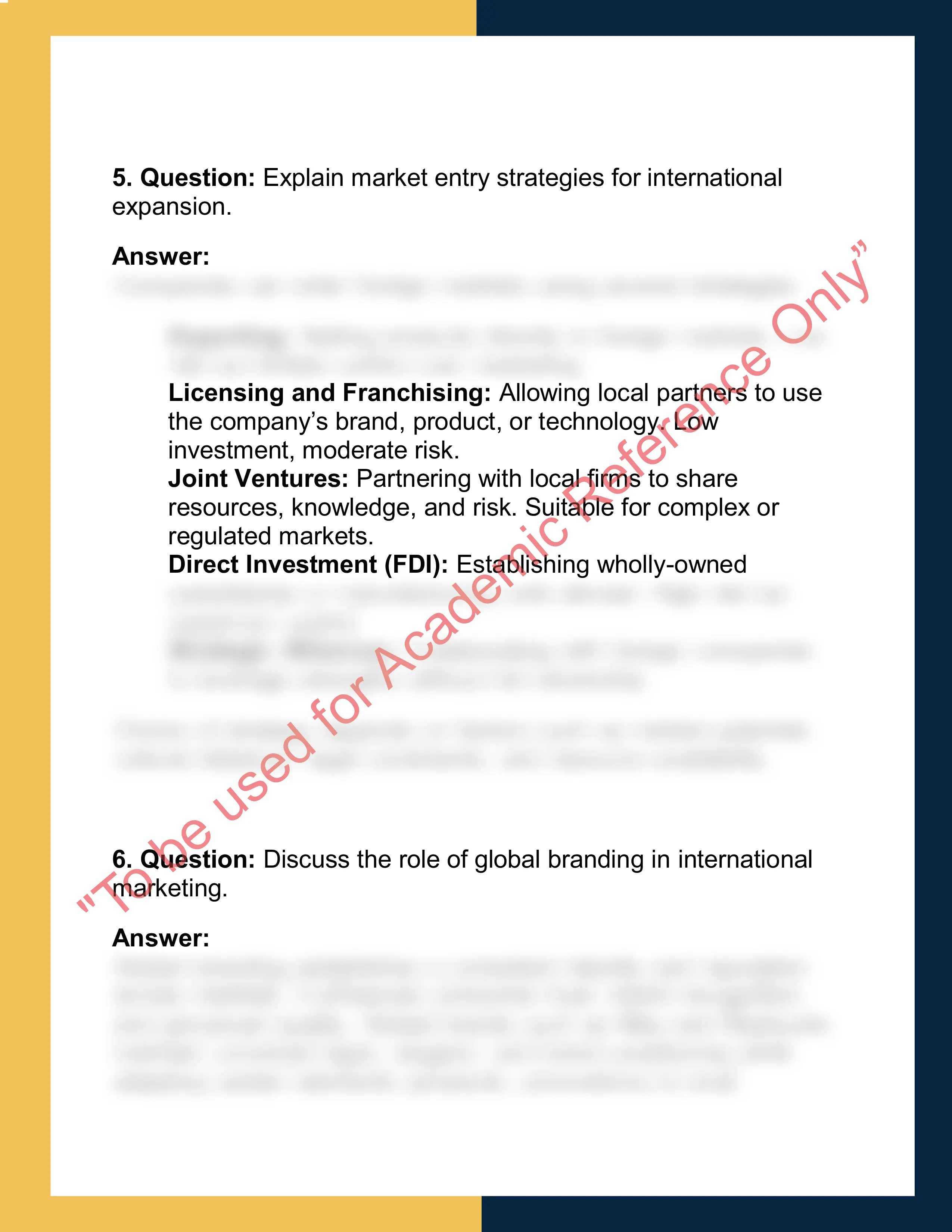 MKT301 – International Marketing  Report 3
