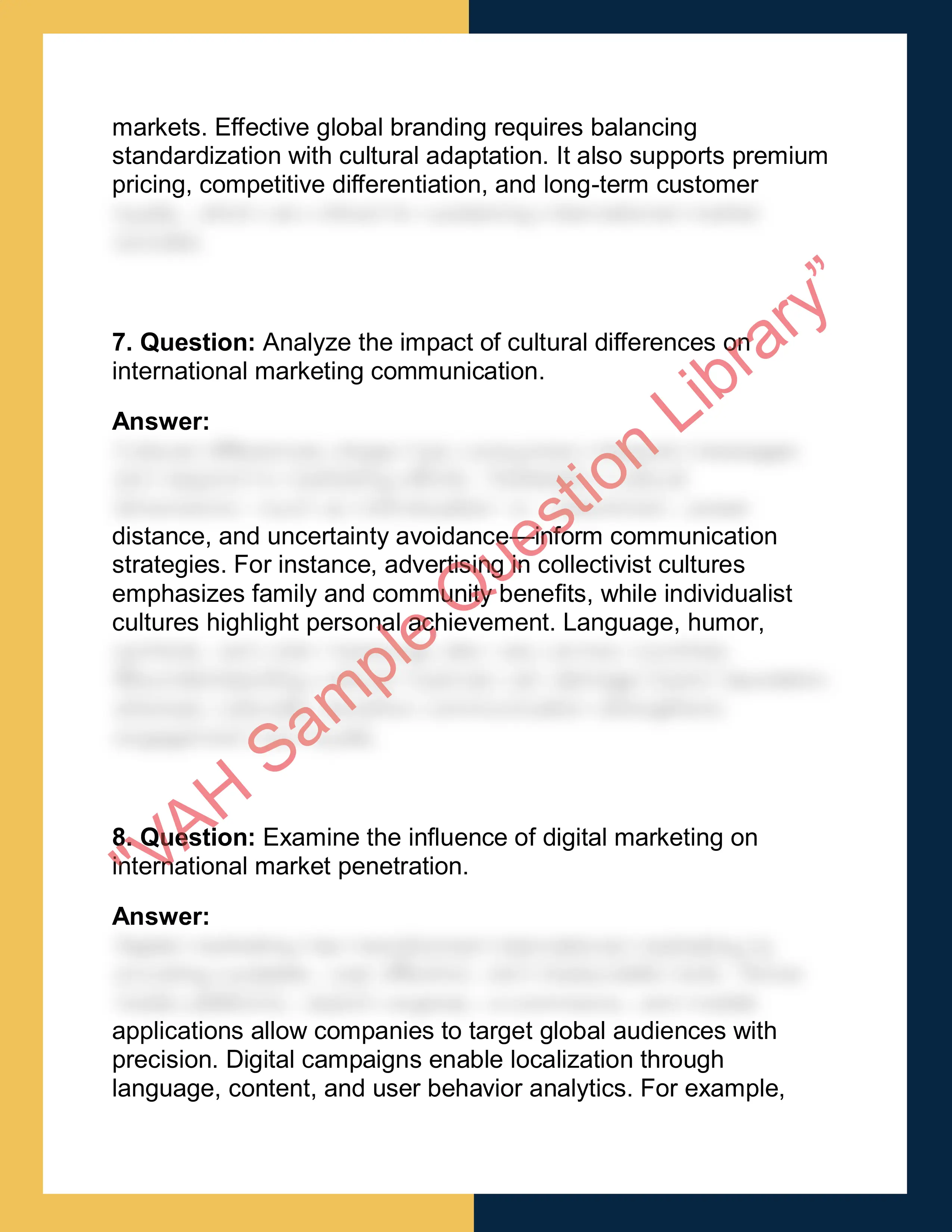 MKT301 – International Marketing  Report 4