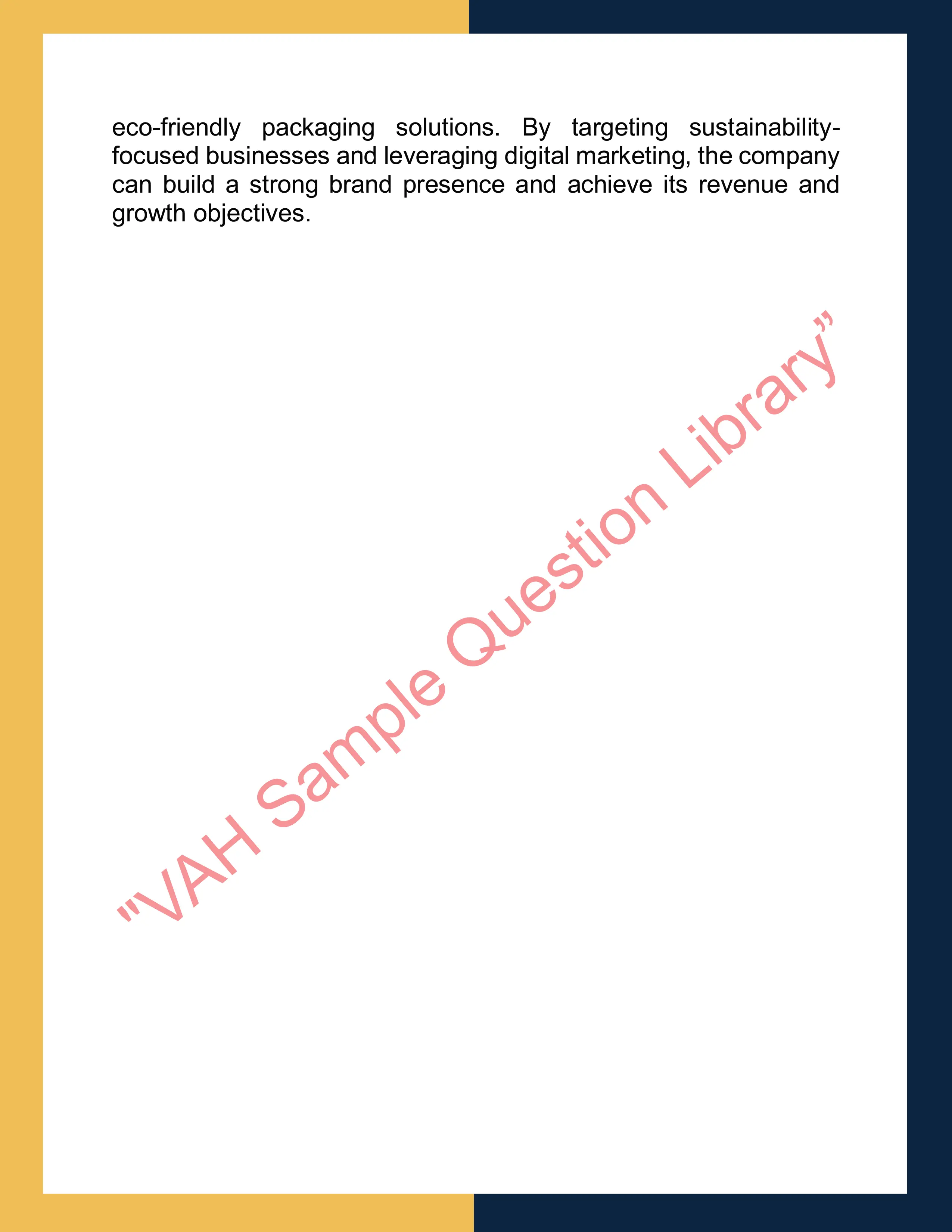 Assignment sample solution of MKTG305 - Marketing Strategy 2