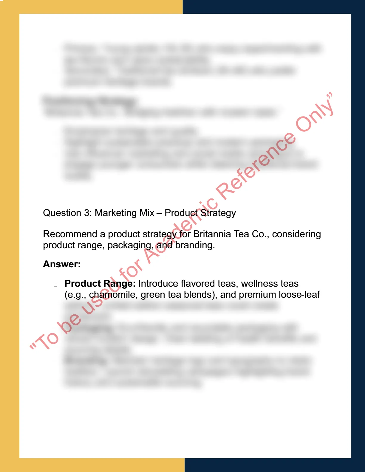 MKTG6001 – Marketing  Management 3