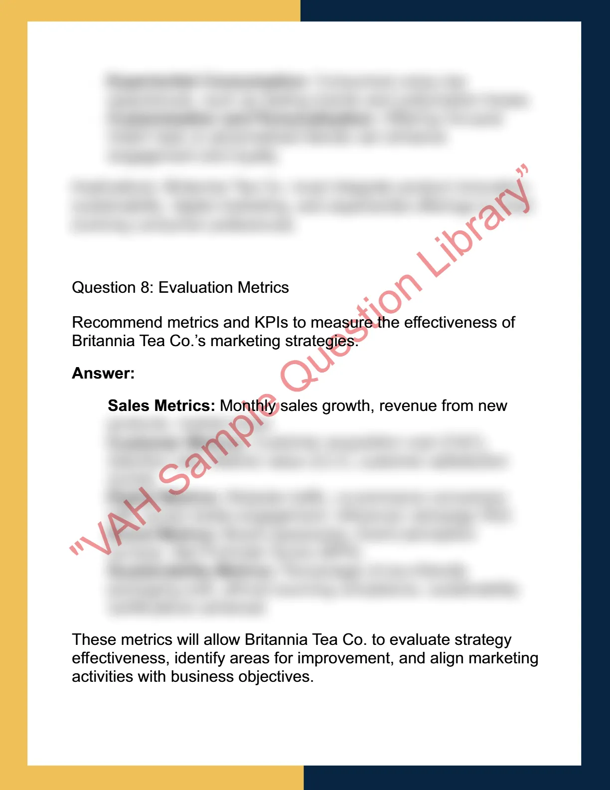 MKTG6001 – Marketing  Management 6