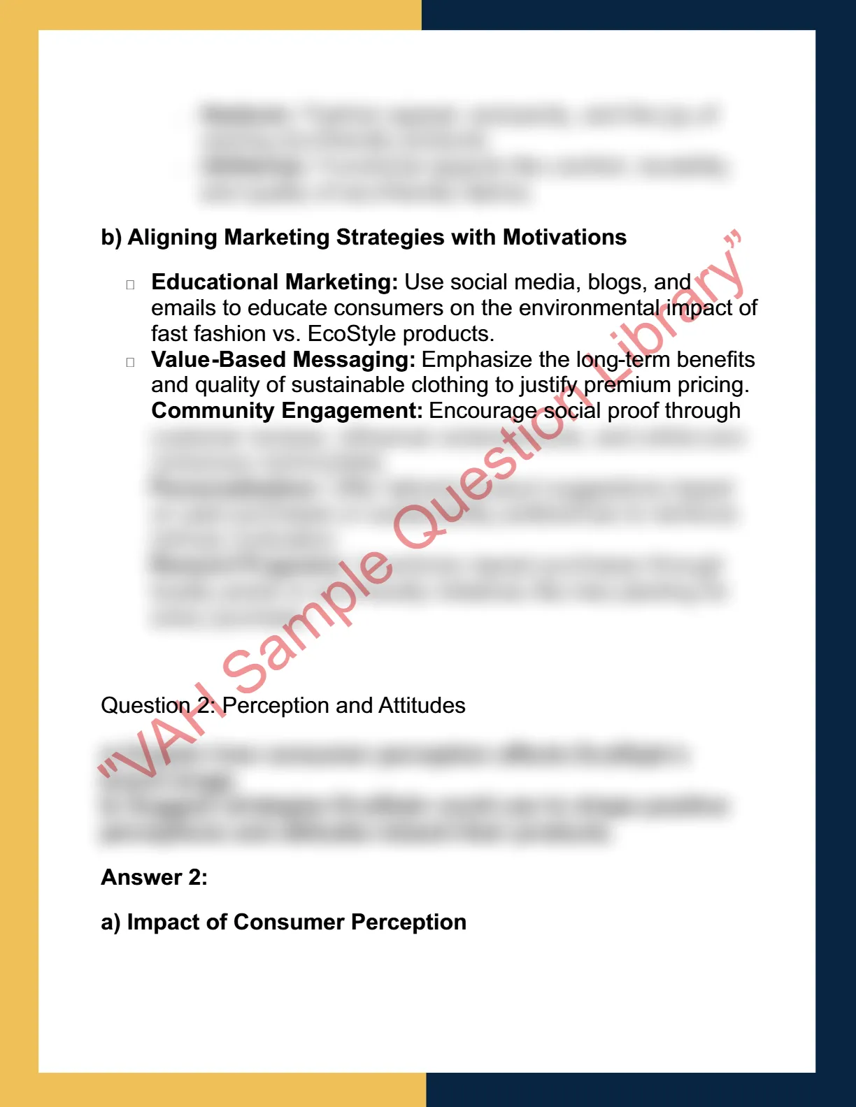 MKTG6002 – Consumer  Behaviour 2