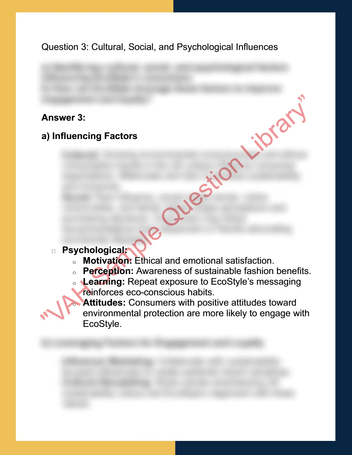 MKTG6002 – Consumer  Behaviour 4