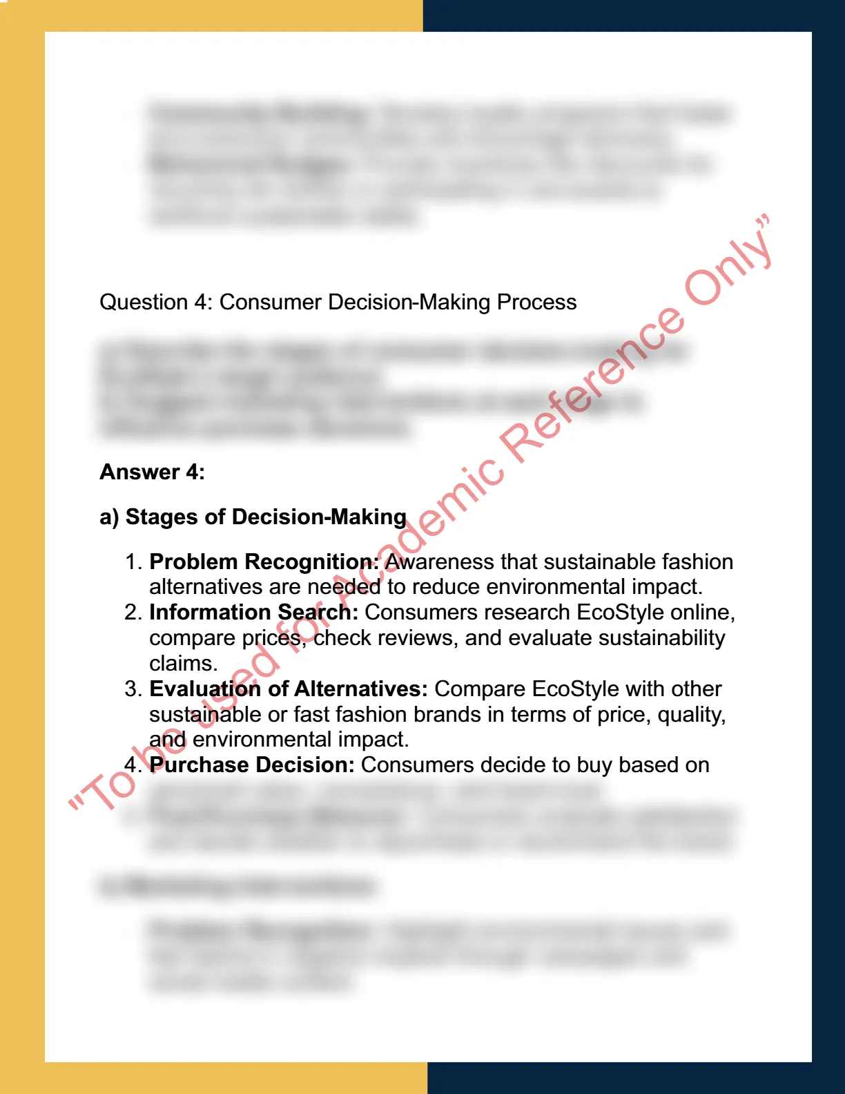 MKTG6002 – Consumer  Behaviour 5