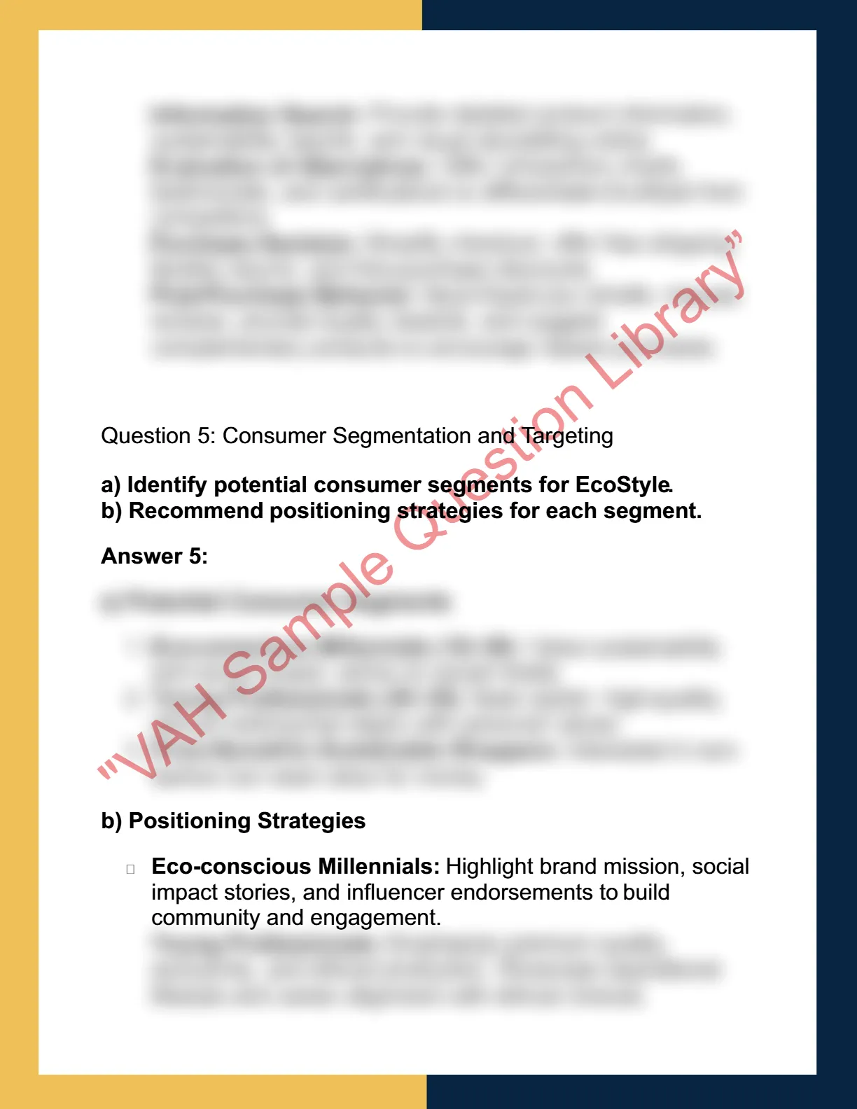 MKTG6002 – Consumer  Behaviour 6