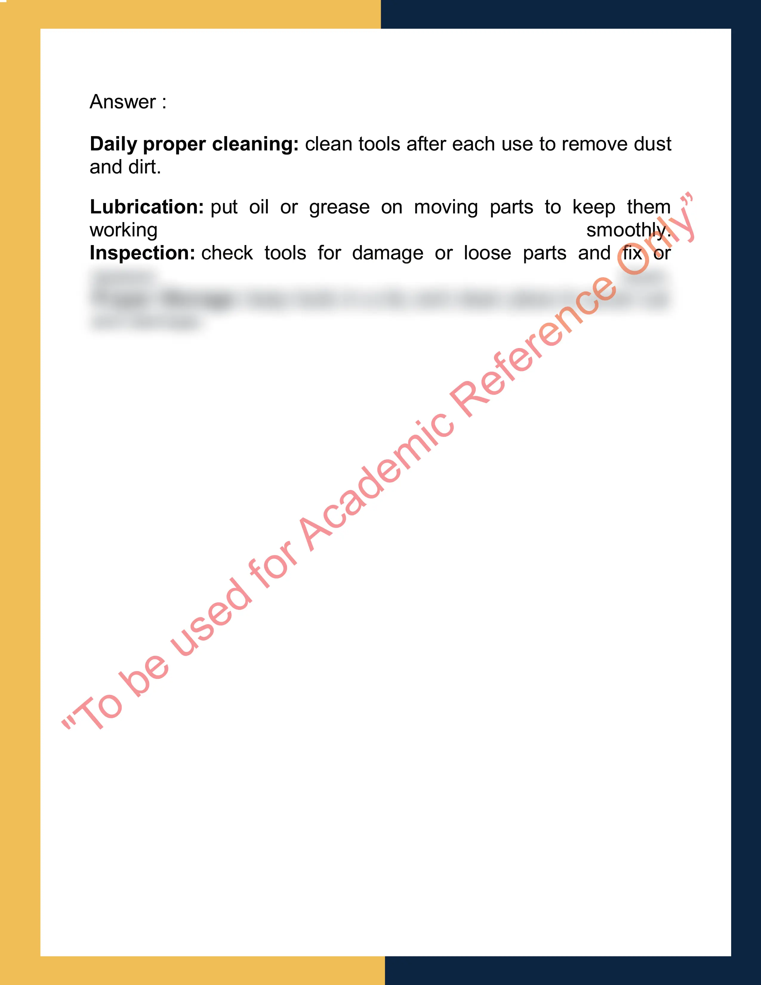 Assignment sample solution of MSFFM2013 - Use furniture making hand and power tools 1