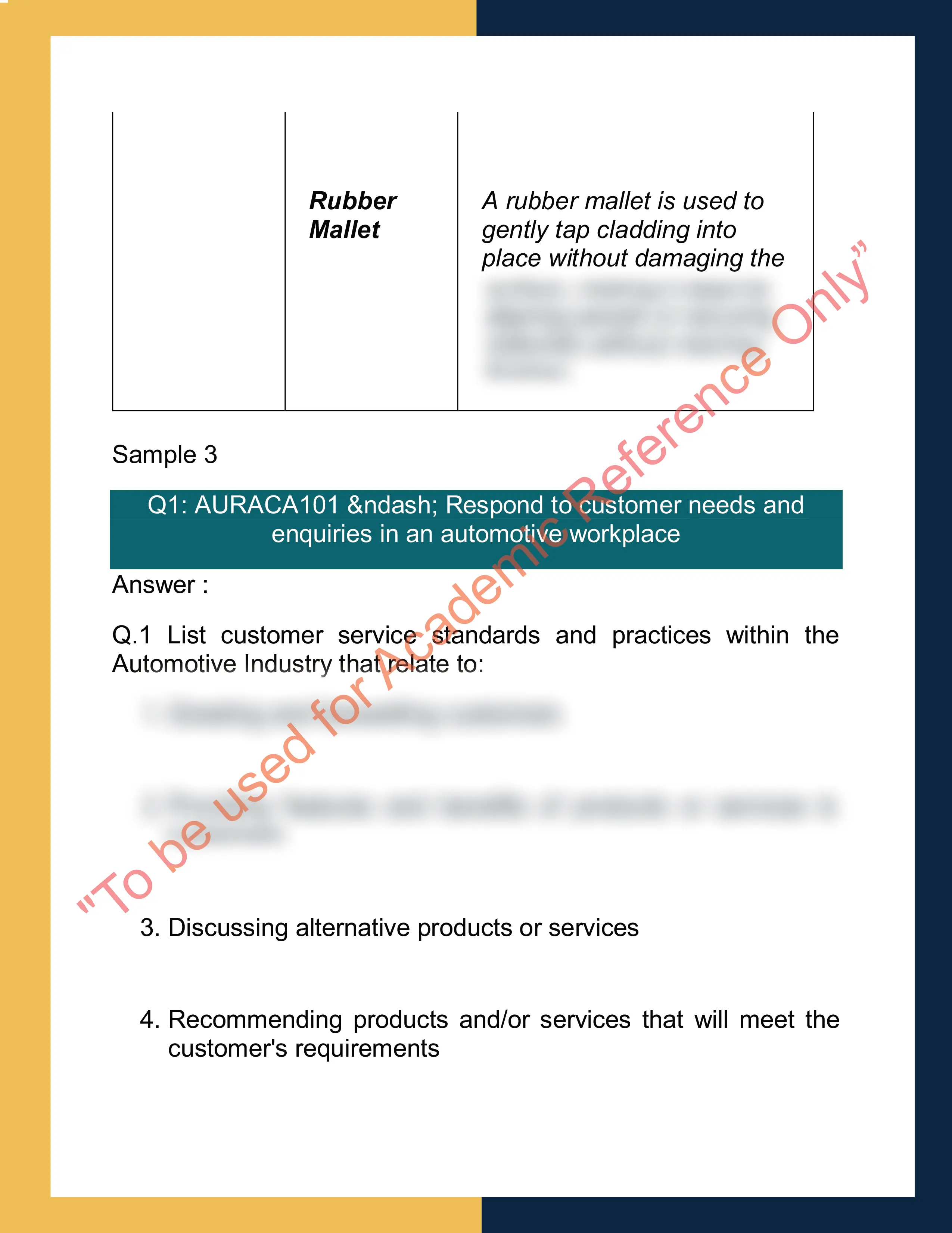 Sample Solution for MSFGN3005-Read and interpret work documents 3