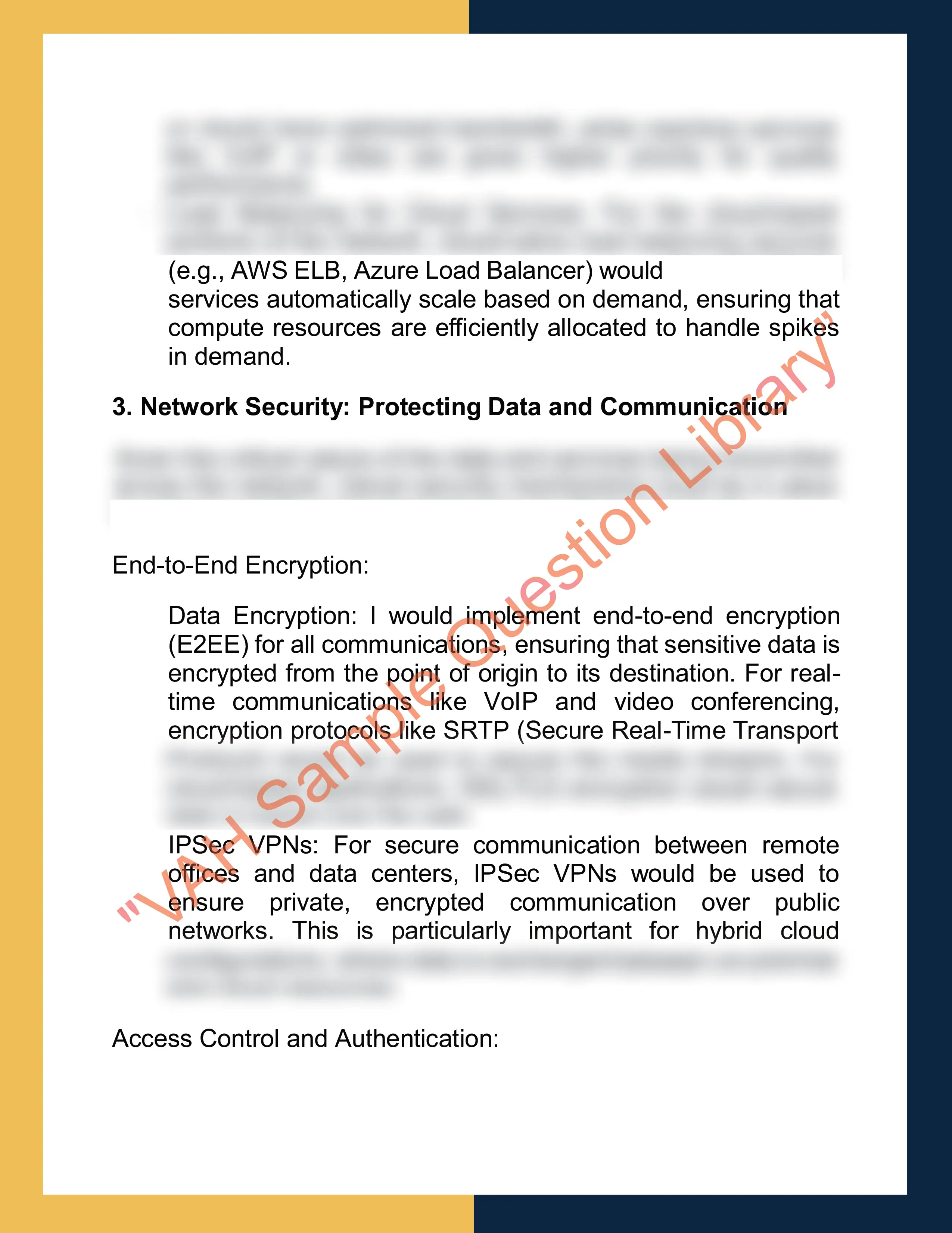 Assignment sample solution of NET4002 - Networking and Security 4