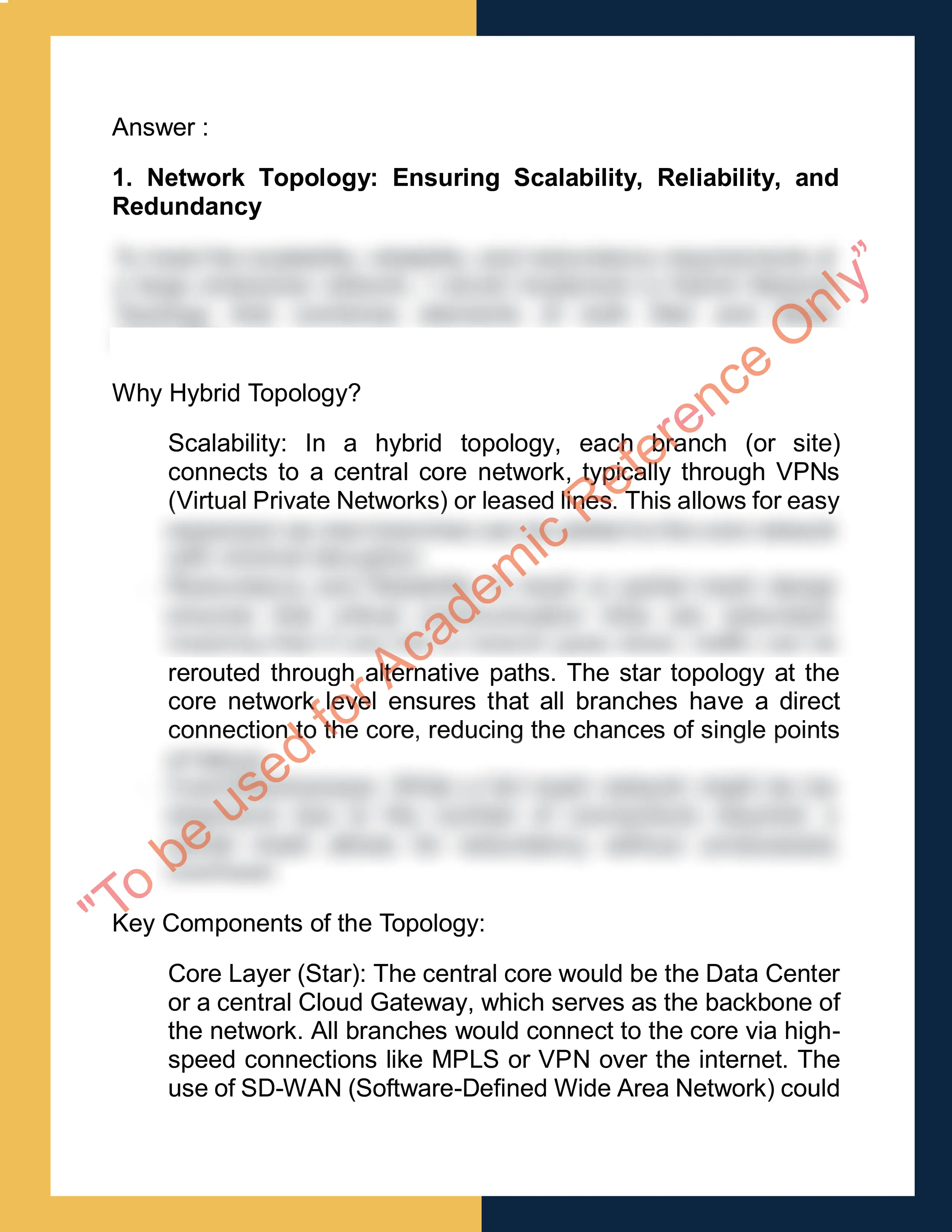 Assignment sample solution of NETW3201 - Computer Networking 1