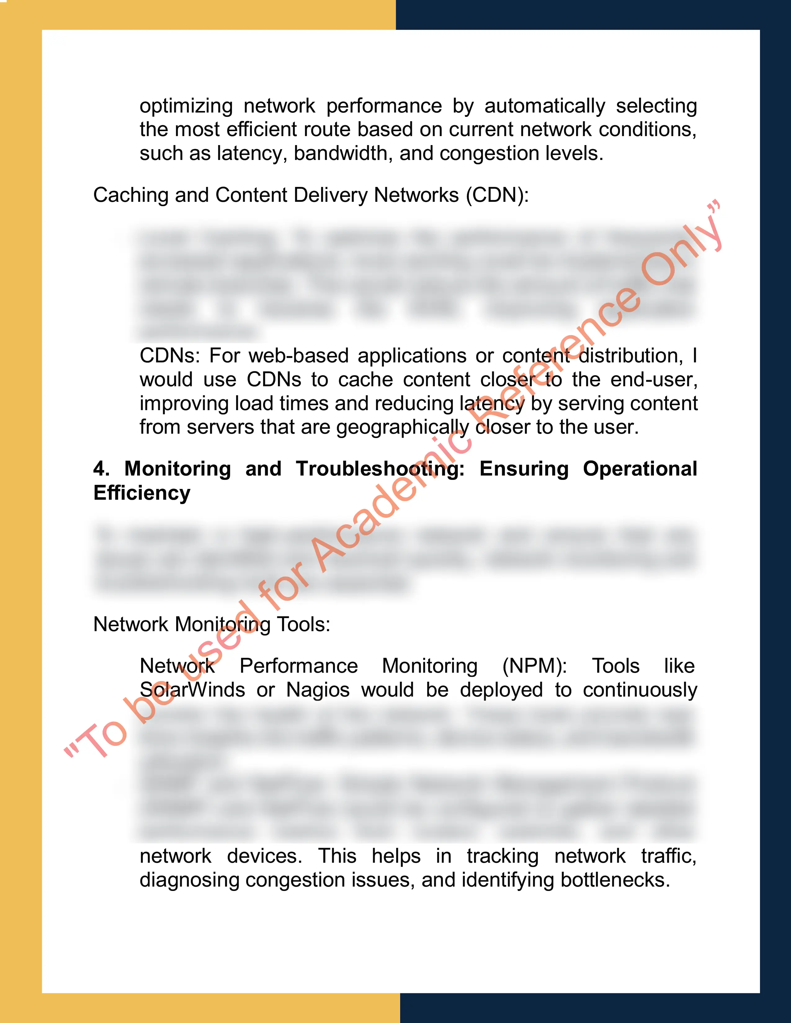Assignment sample solution of NETW3201 - Computer Networking 5