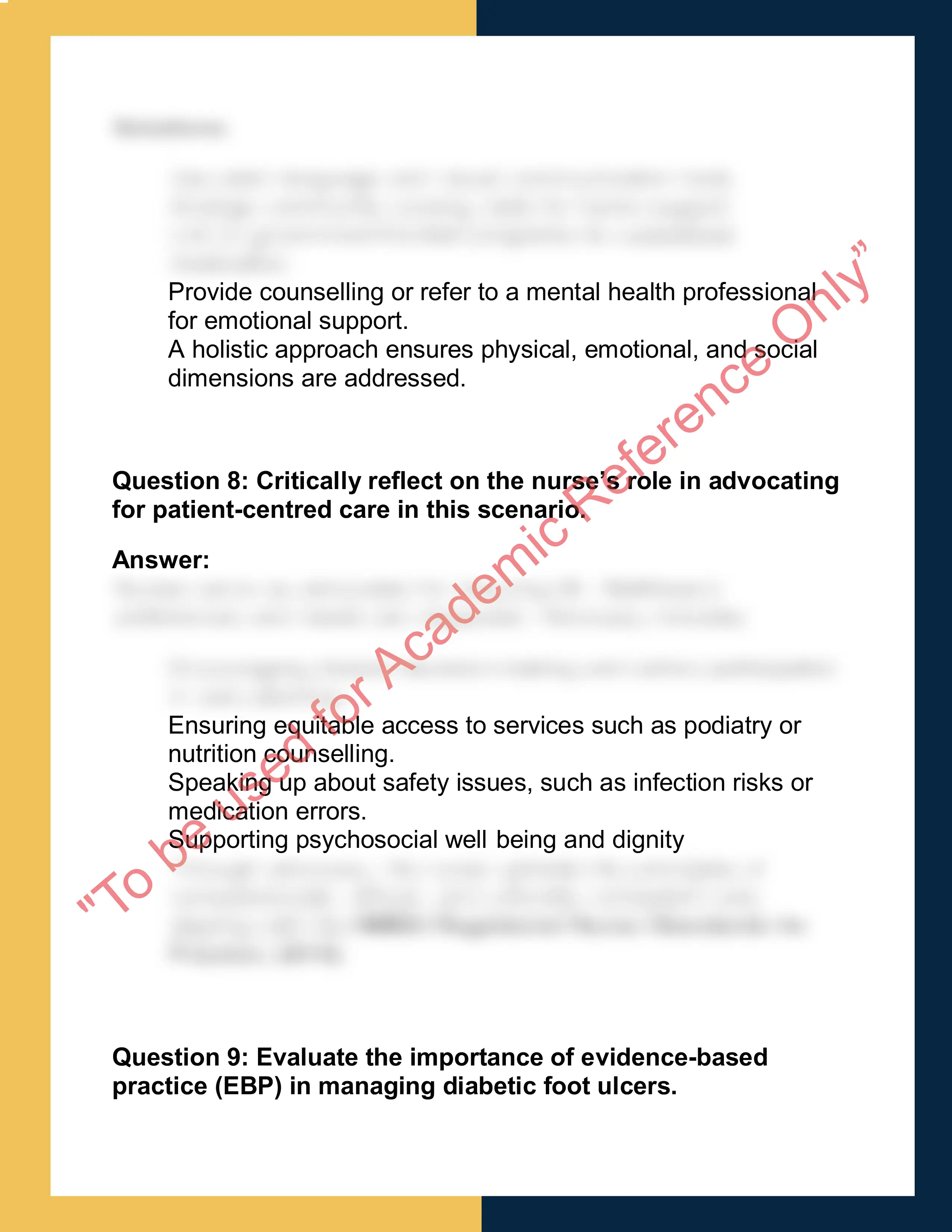 NUR201 – Nursing Case Study Report 5