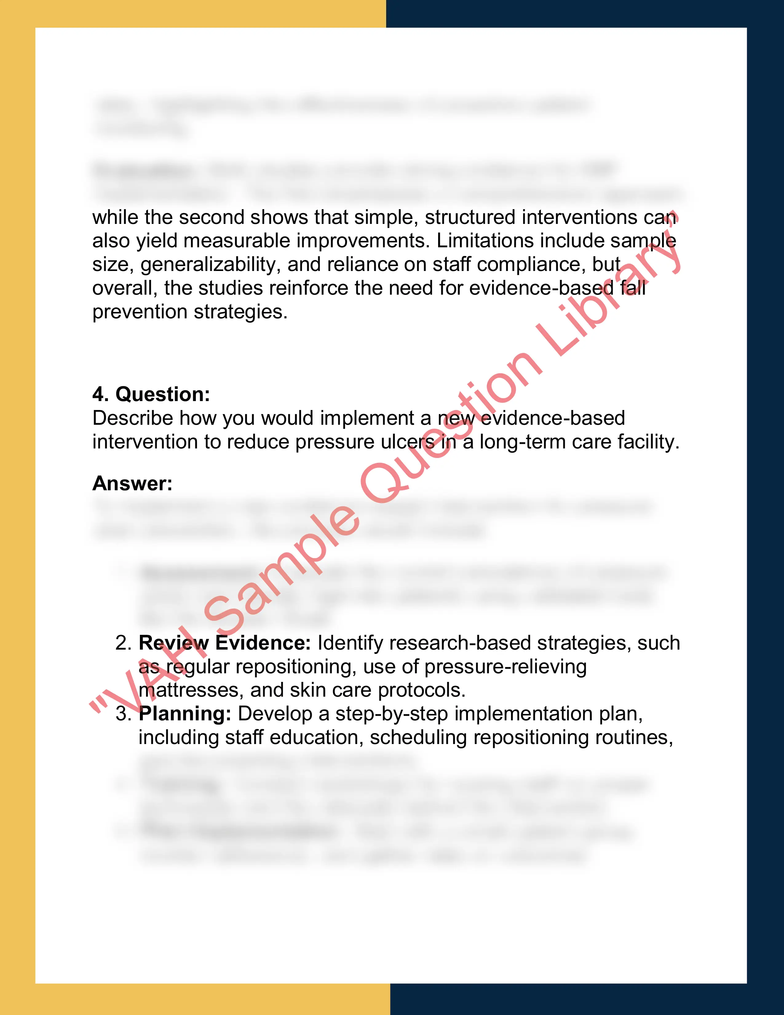 NUR301 – Evidence-Based Nursing  Report 2