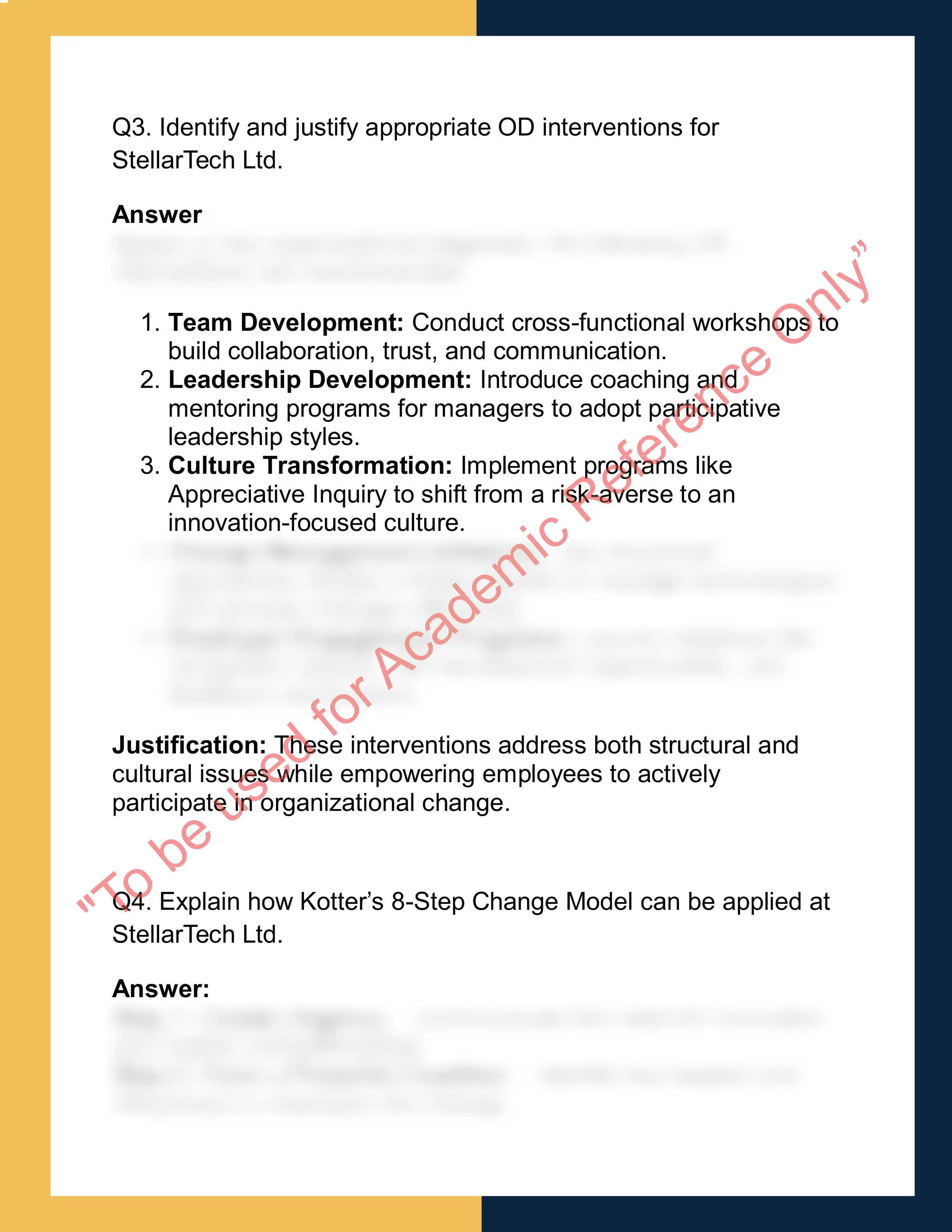 OD502 – Organizational  Development 3