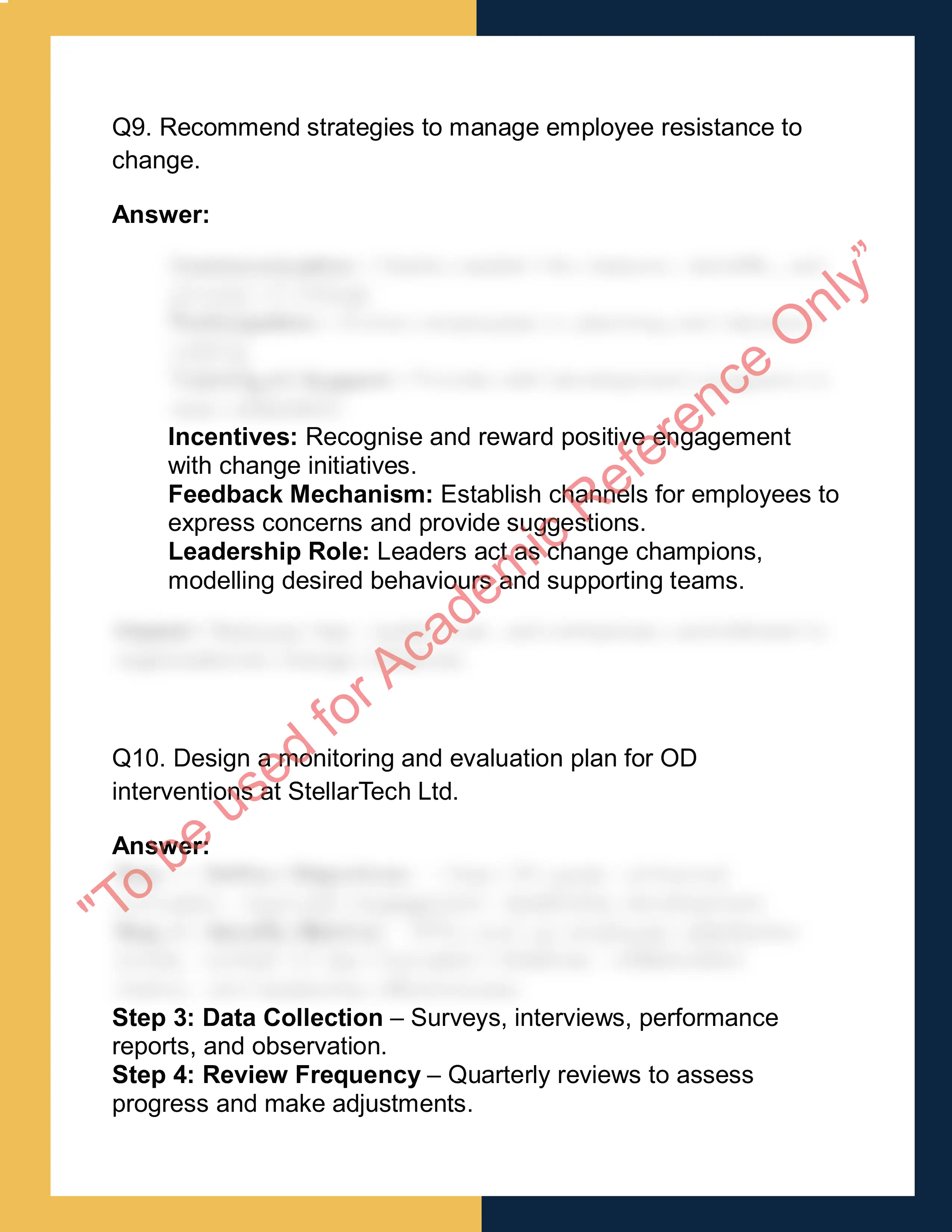 OD502 – Organizational  Development 7