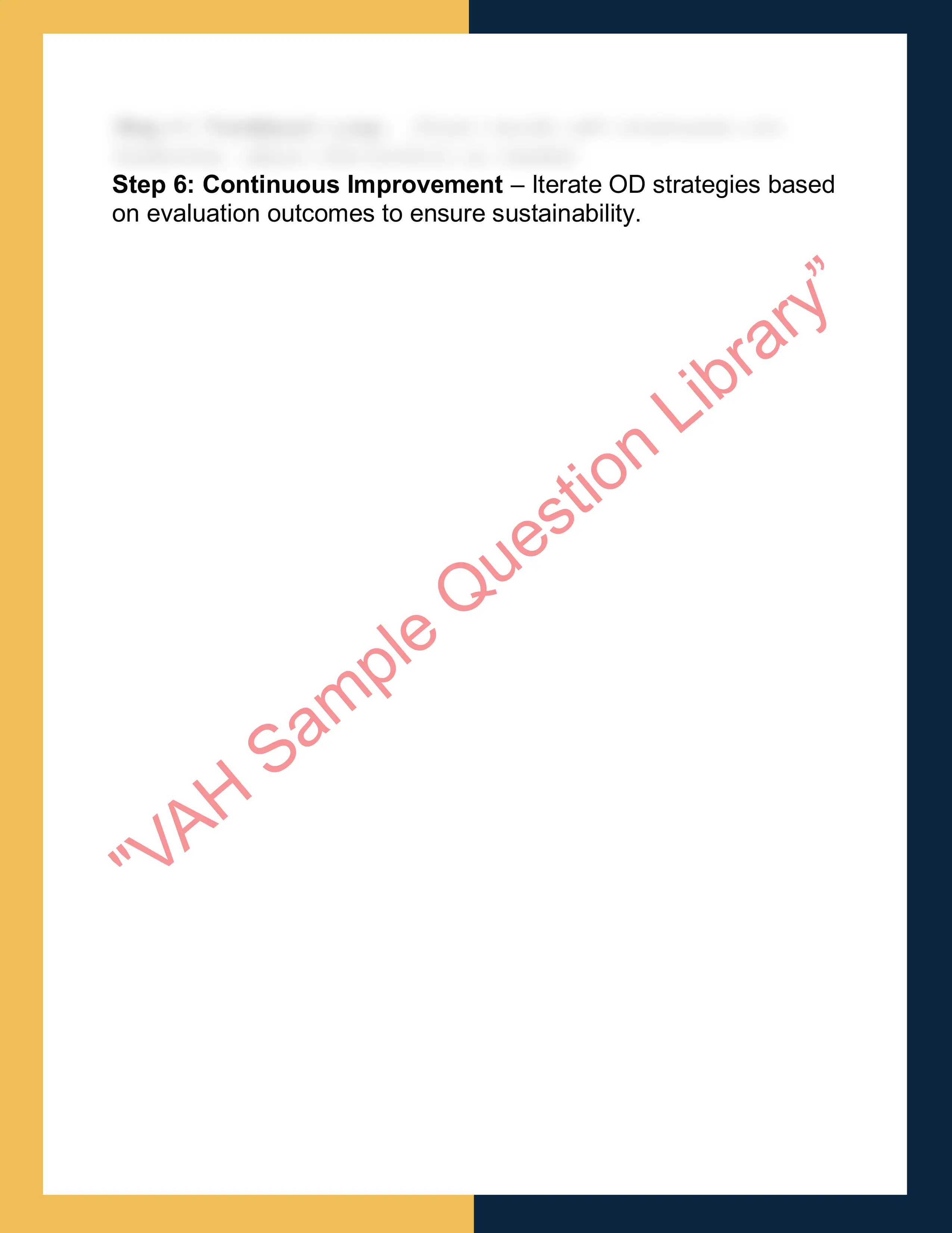 OD502 – Organizational  Development 8