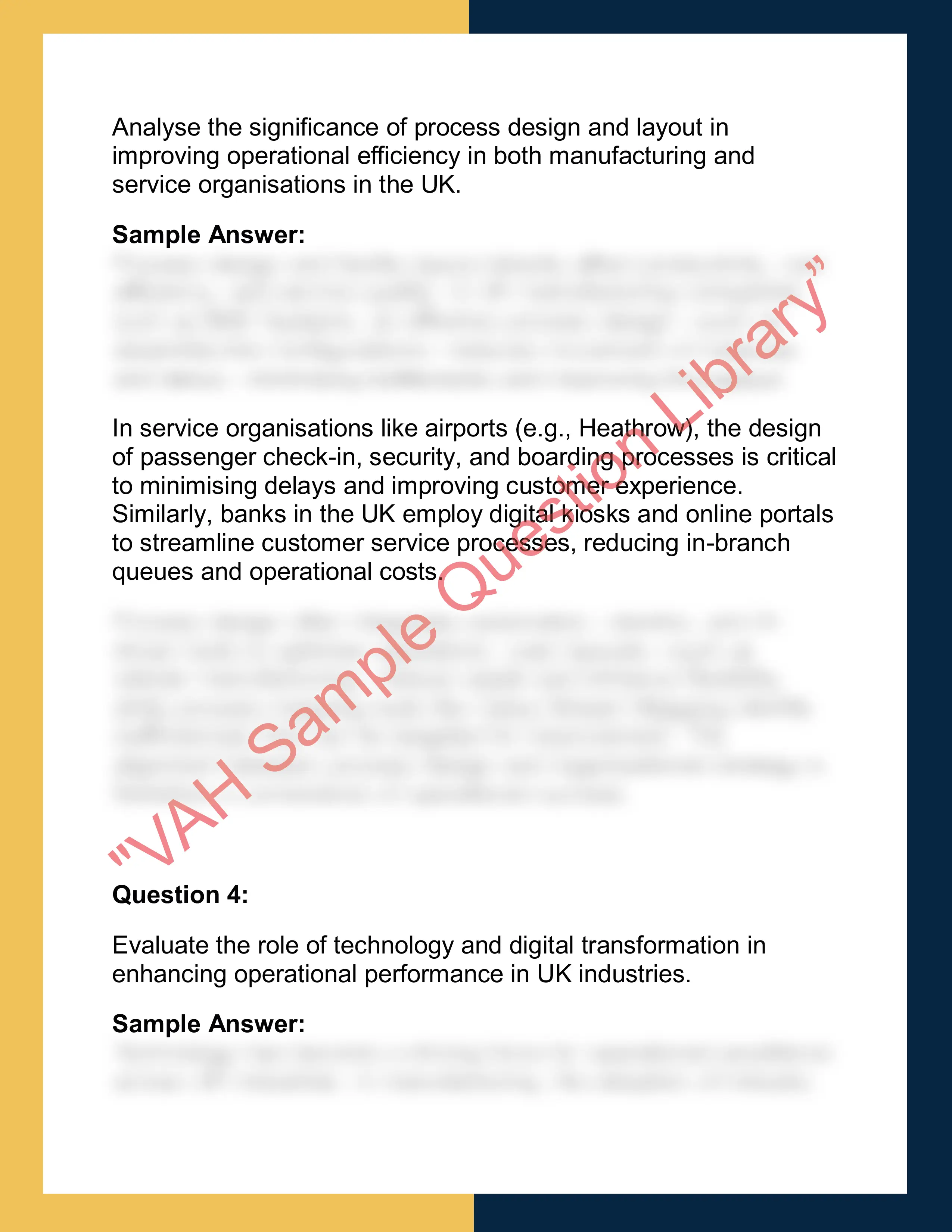 OPS101 – Operations Management  Report 2