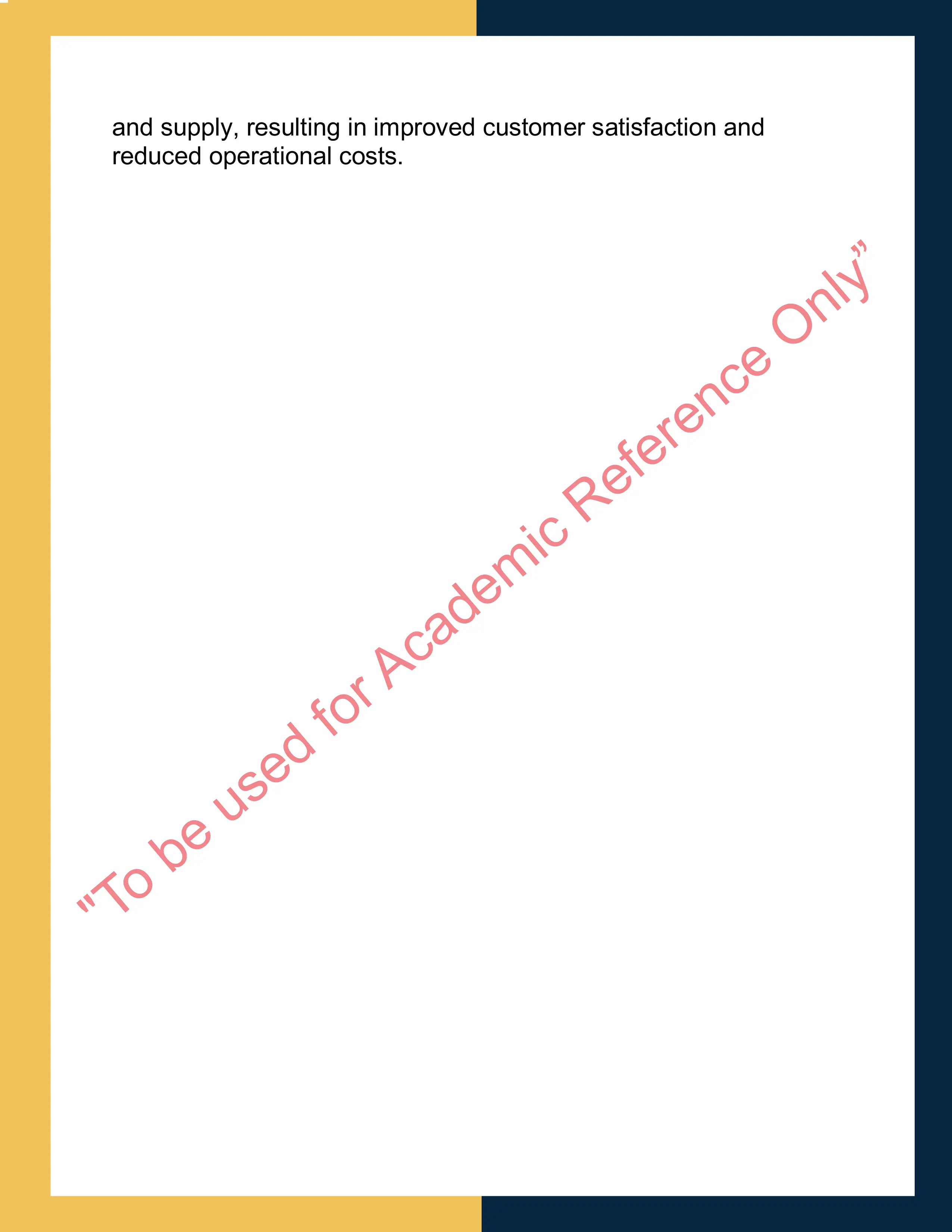 OPS201 – Supply Chain Management  Report 5