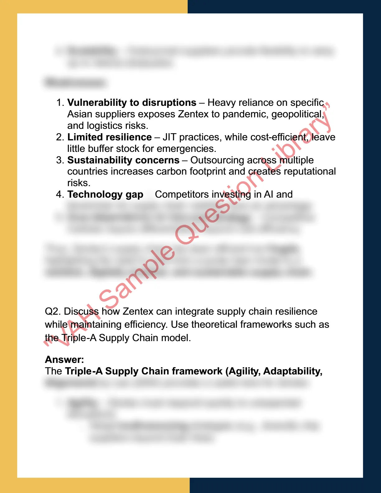 OPSM6001- Operations & Supply Chain Management 2