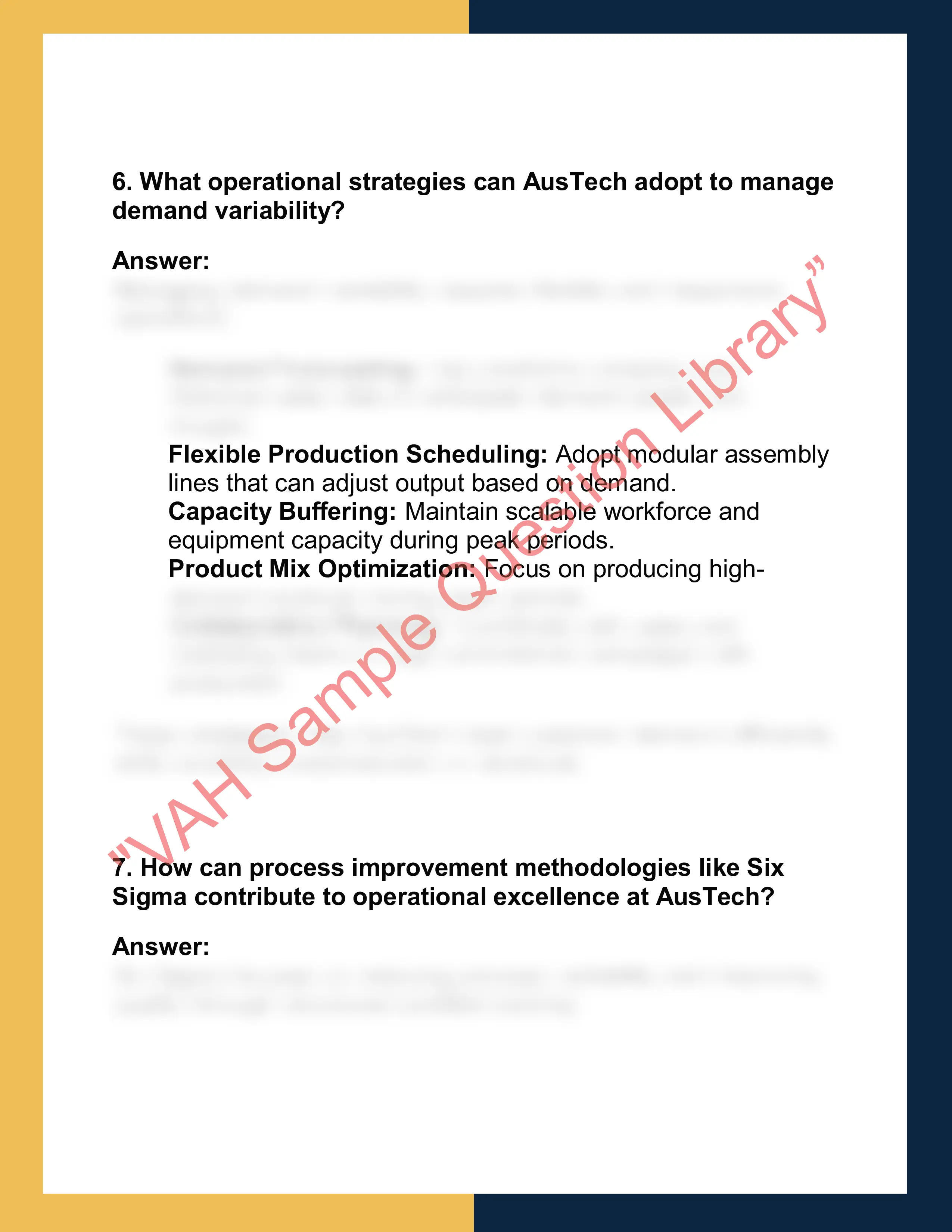 OPSM6002 – Operations  Management 4