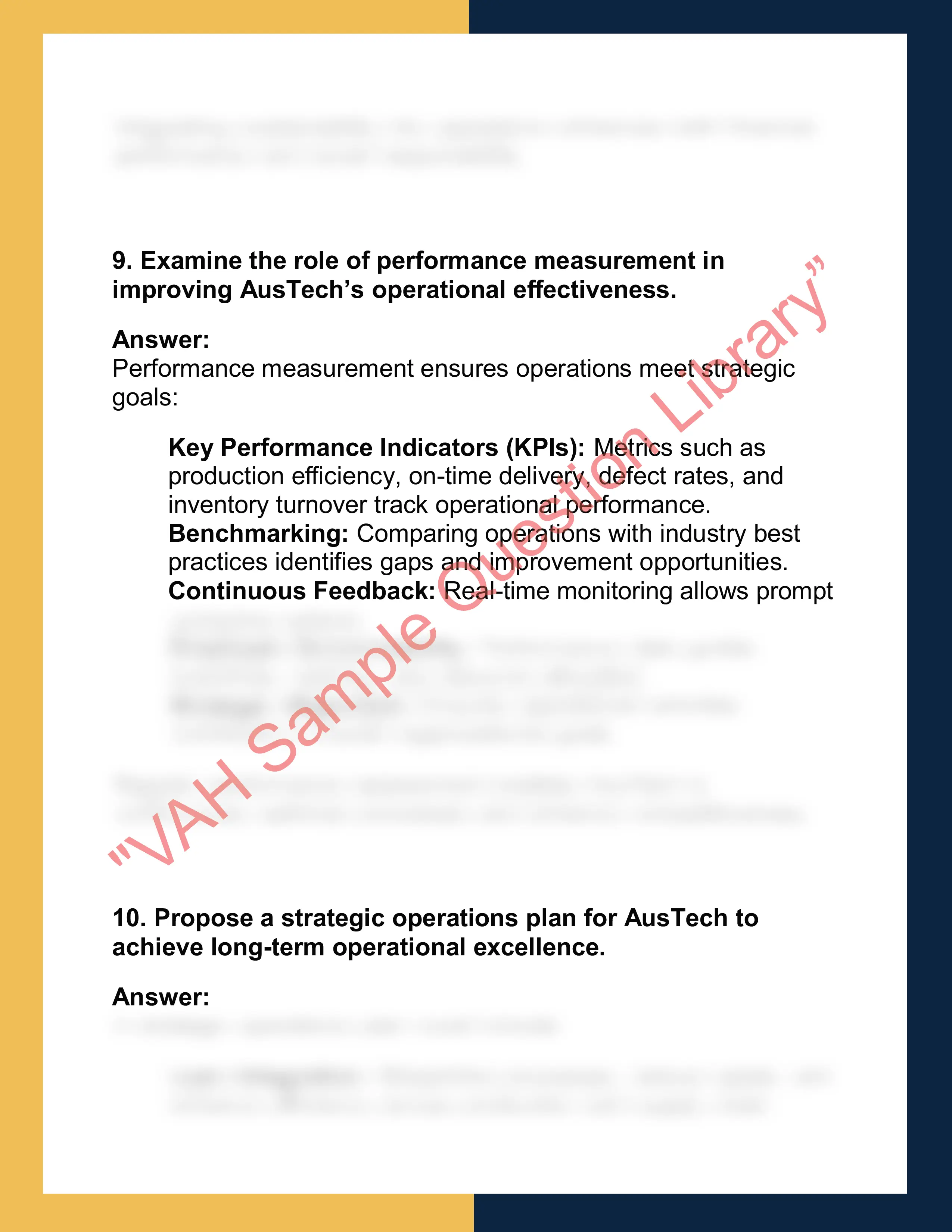 OPSM6002 – Operations  Management 6