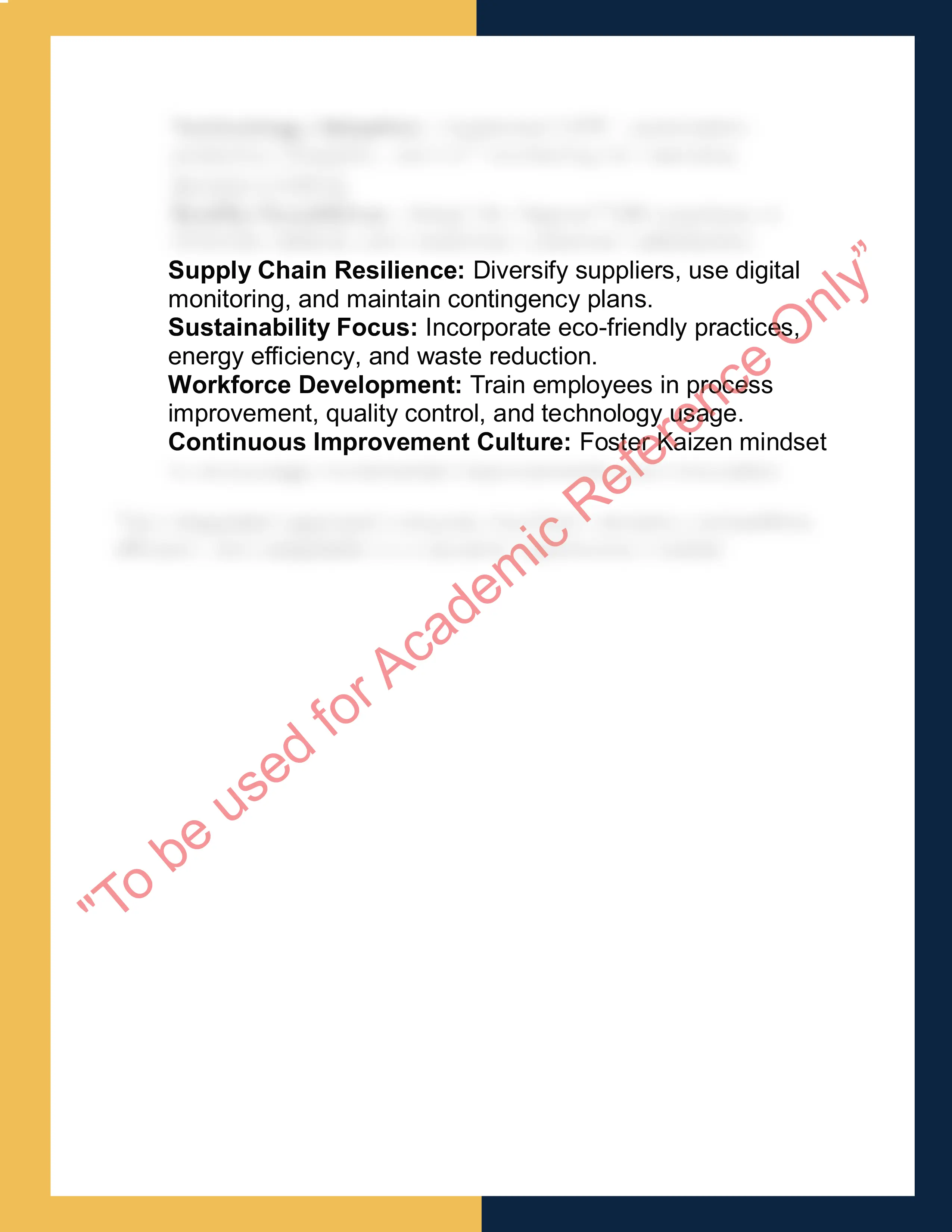 OPSM6002 – Operations  Management 7