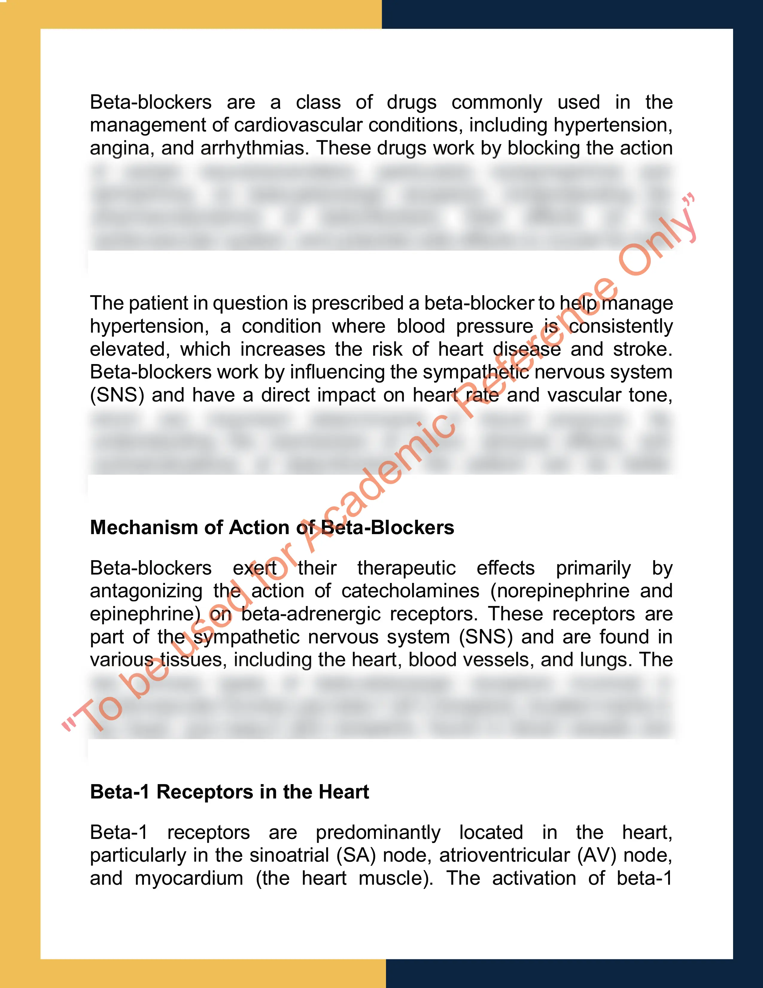 Assignment sample solution of PHAR2021 - Pharmacology and Therapeutics 1