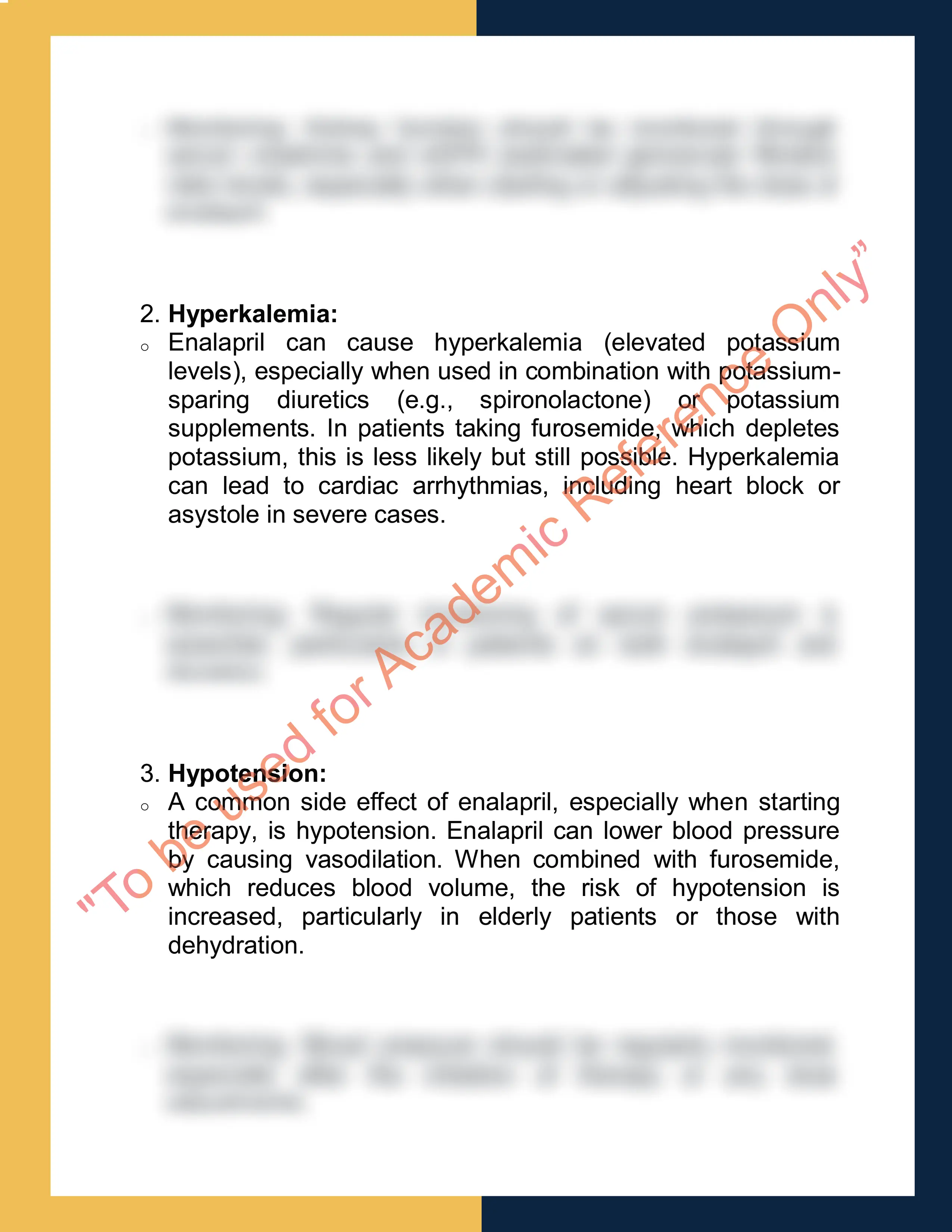 Assignment sample solution of PHAR3010 - Clinical Pharmacy 5
