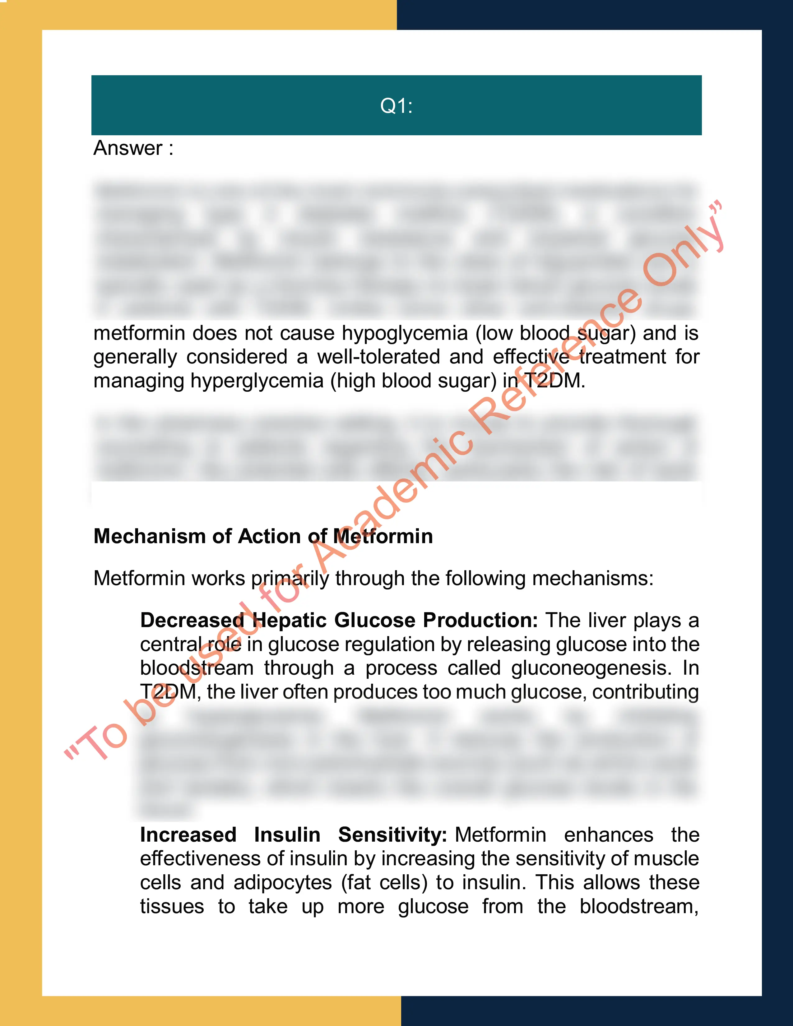 Assignment sample solution of course code PHARM1001 - Introduction to Pharmacy Practice 1
