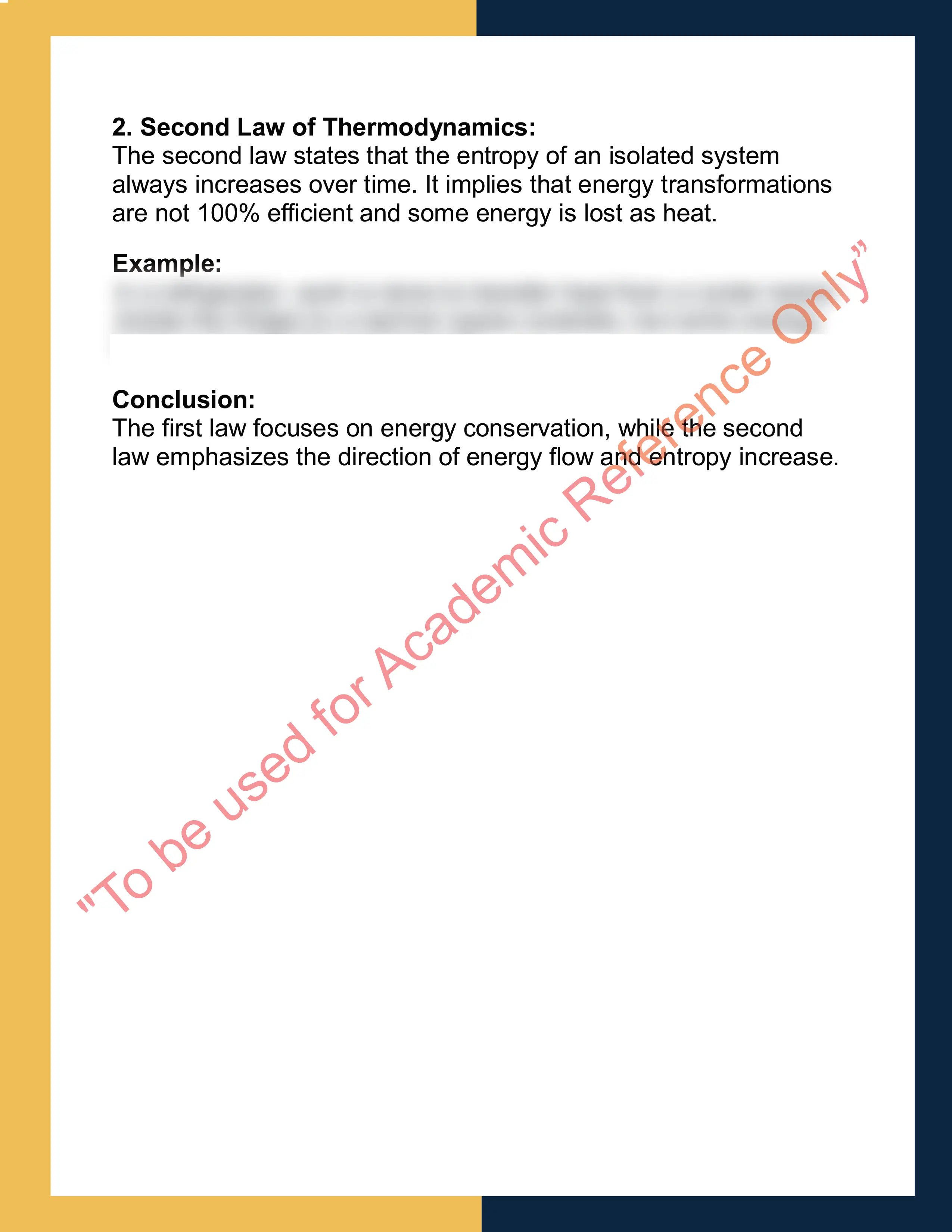 Assignment sample solution of PHYS202 - Thermodynamics 1